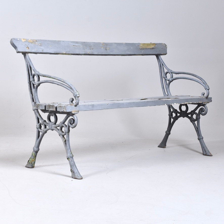 TRÄDGÅRDSSOFFA, aluminium/trä, 1900-tal.
