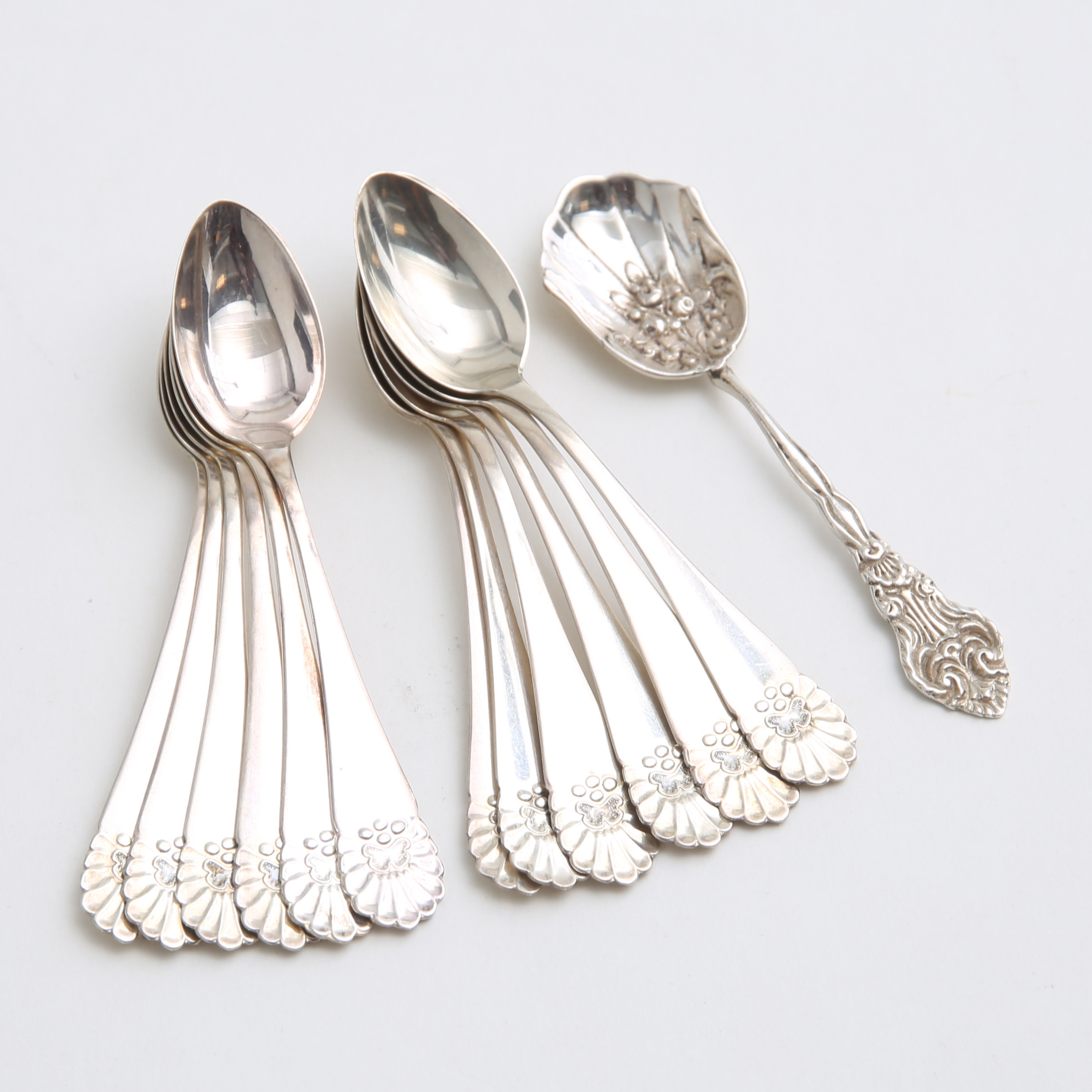 SILVERSKEDAR, 12 + 1, 1940-tal, vikt 116 gram.