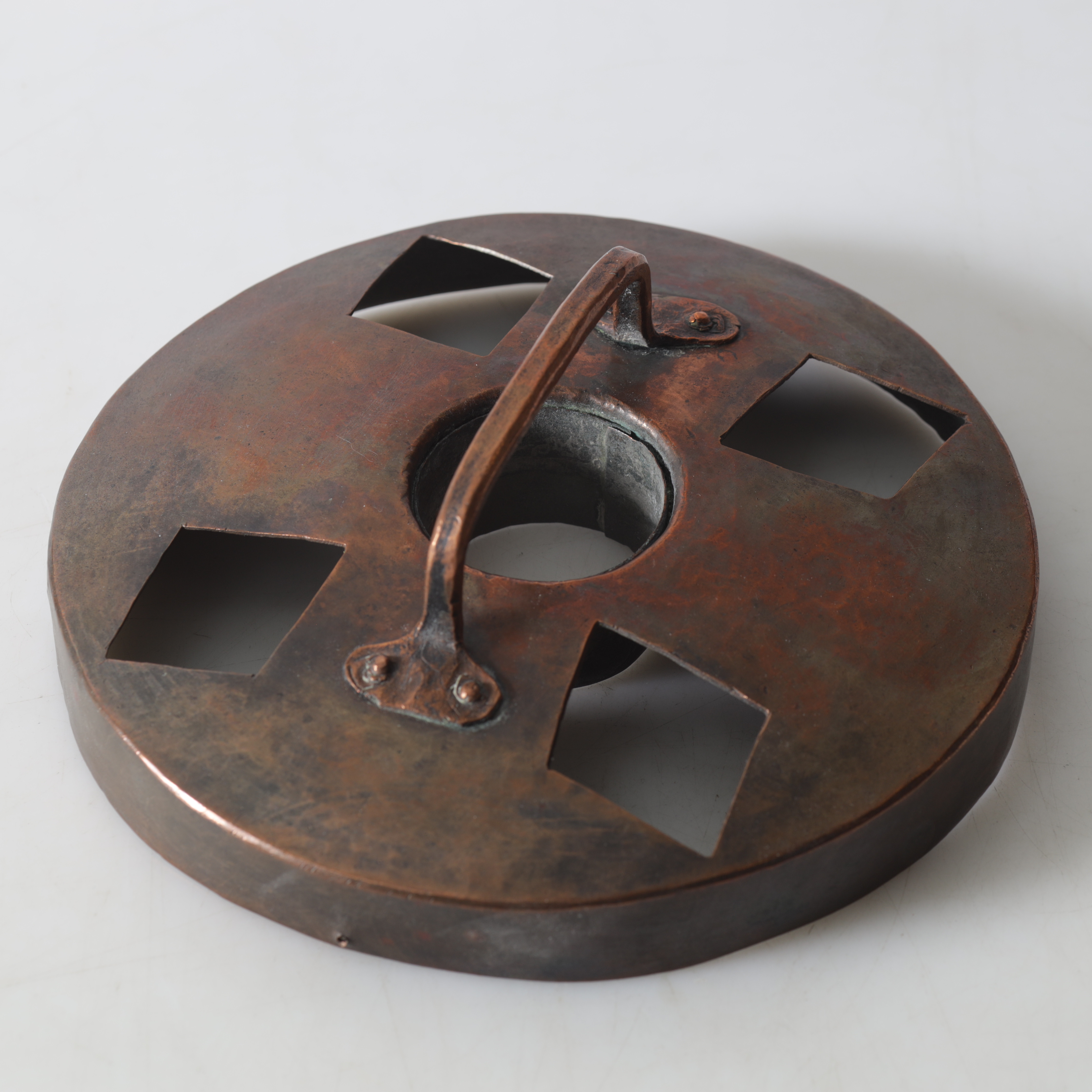 BRÖDFORM, allmoge, koppar, 1800-tal.