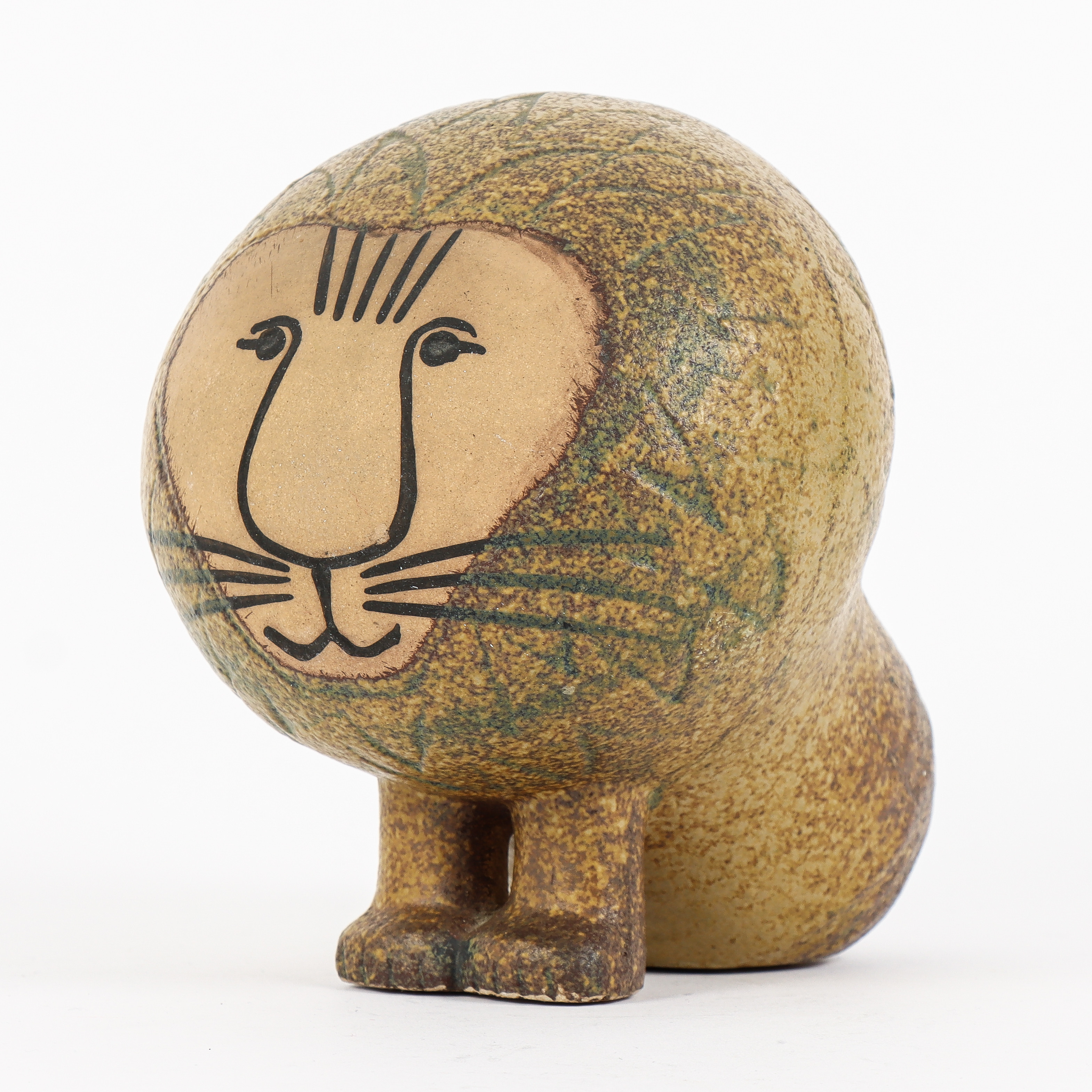 LISA LARSON. Figurin, "Lejon midi", stengods, Gustavsberg.