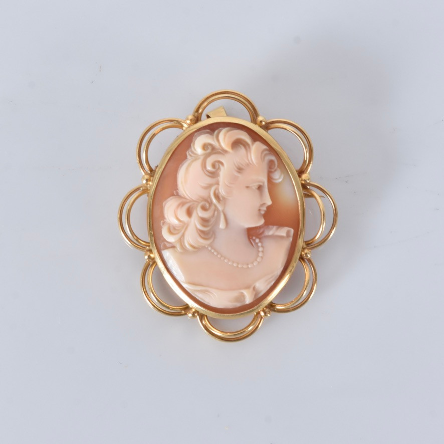 CAMÉHÄNGE/BROSCH, guld 18K.