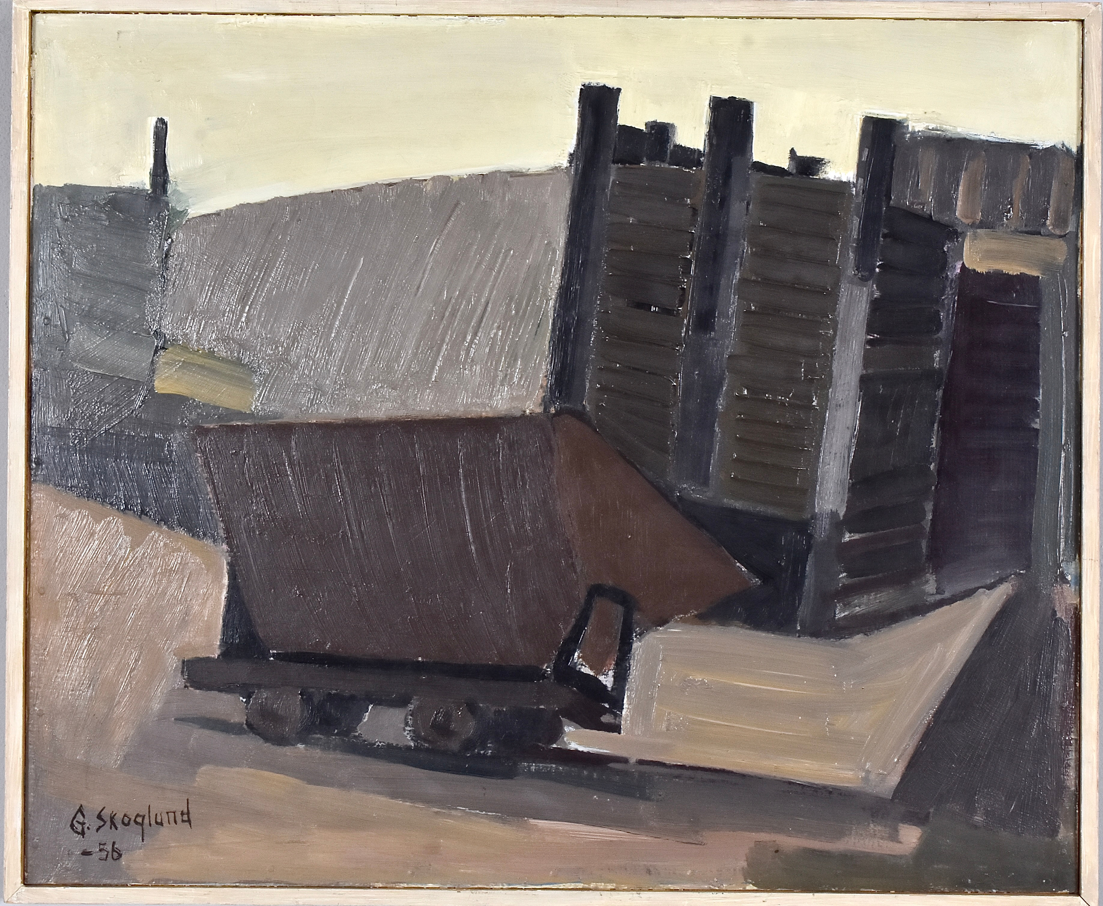 GUSTAF SKOGLUND. Olja på pannå.