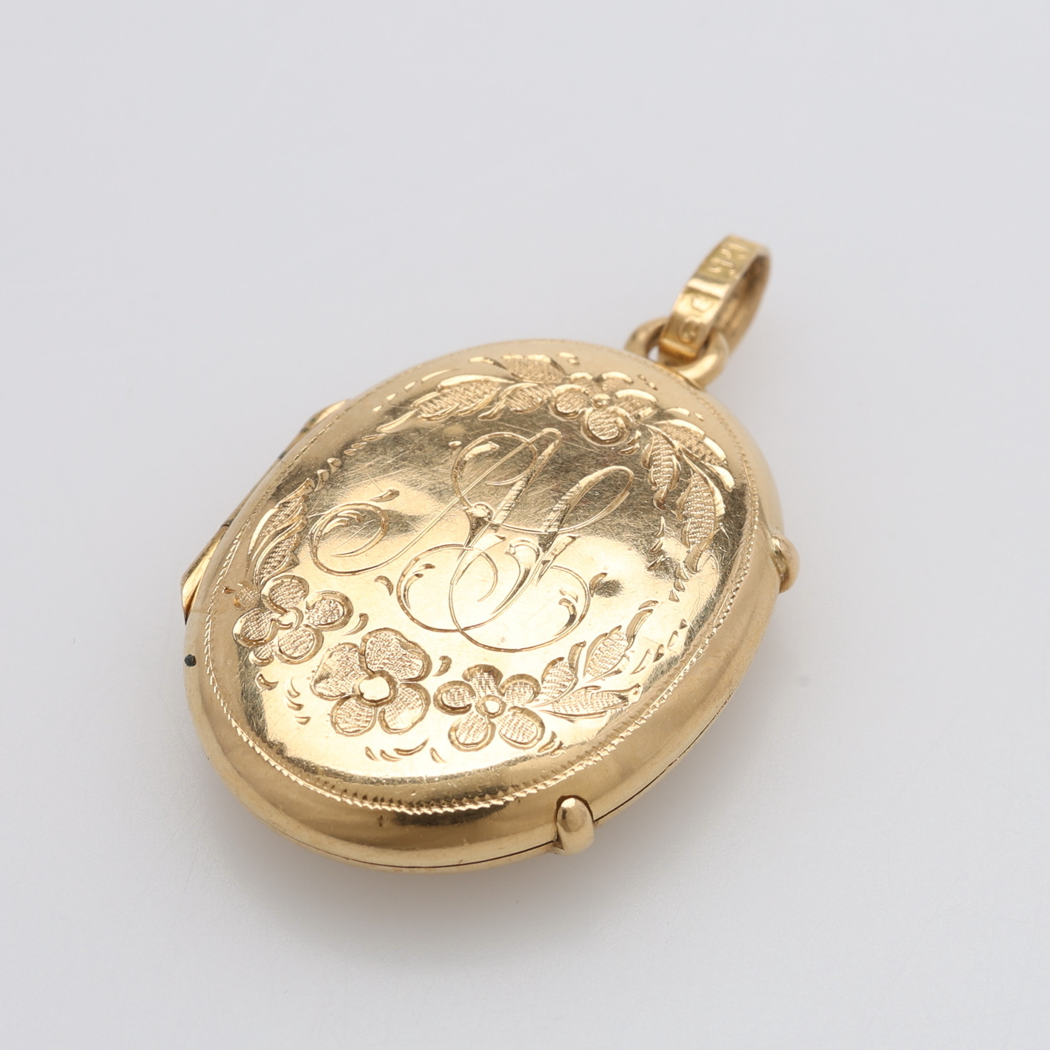 BERNT ERLANDSSON, FOTOGÖMMA, 18 k guld, Kristianstad, 1885, 3,9 g exklusive glas.