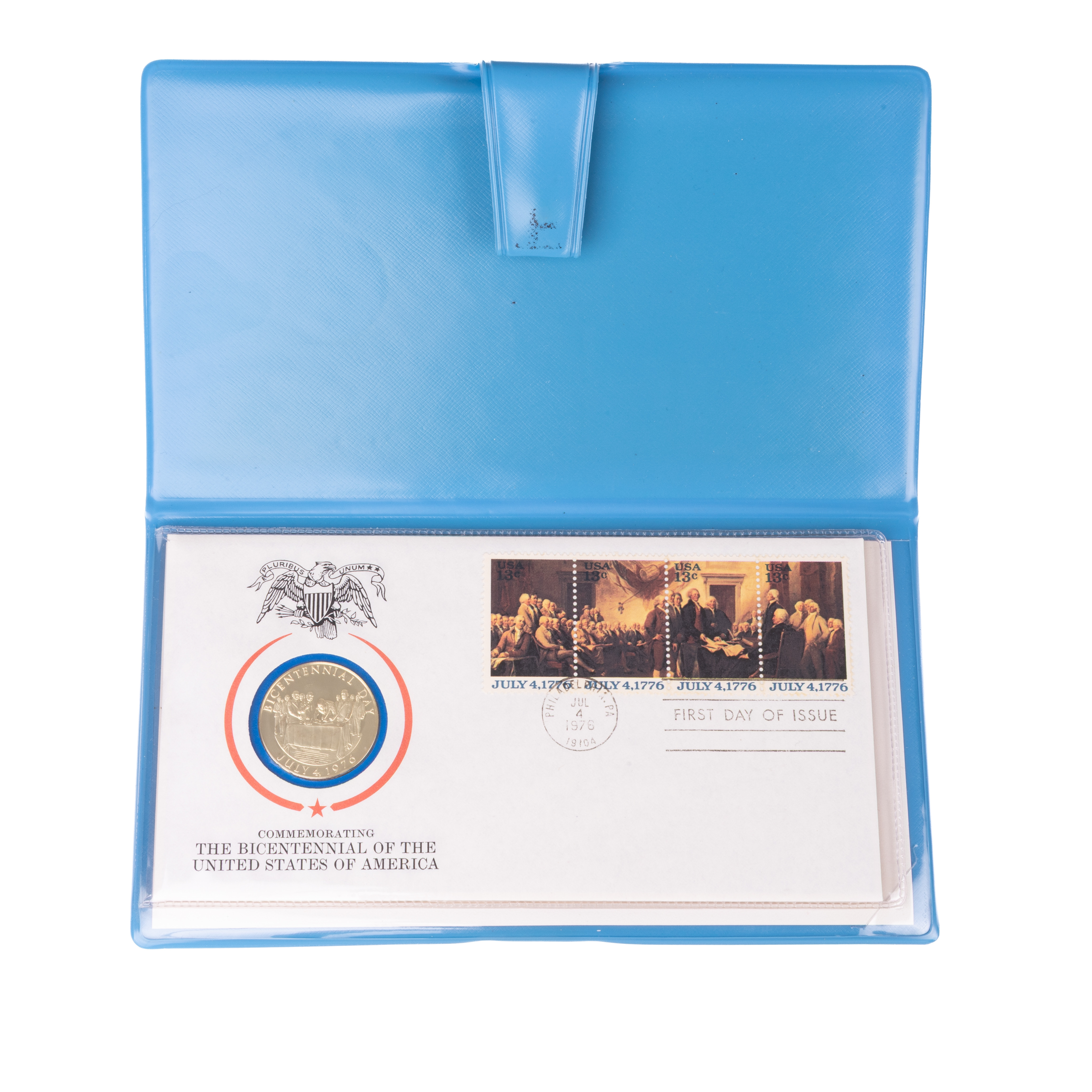 JUBILEUMSMYNT/FDC, Silver 14,17 gram, 200-års jubileum, USA, 1976.
