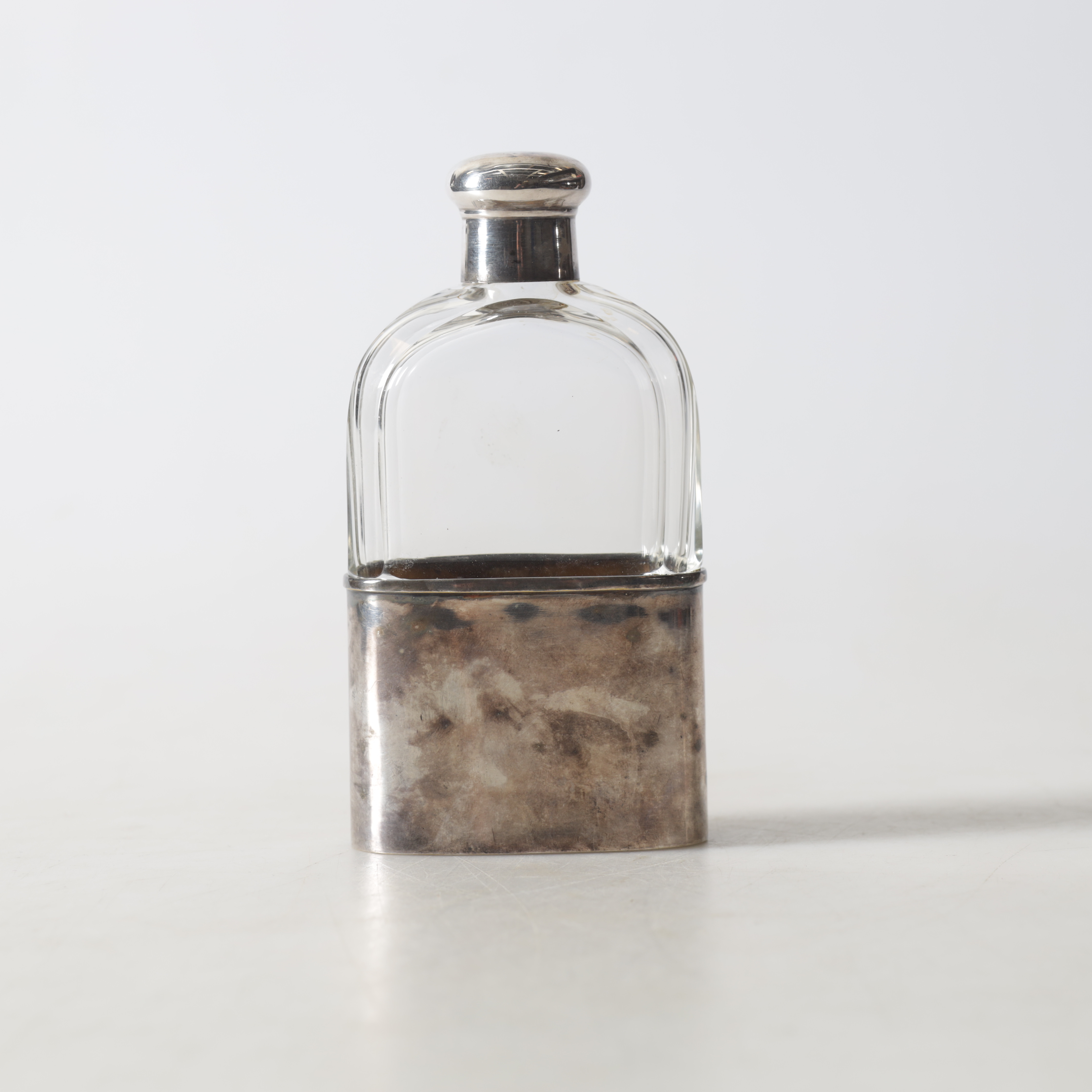 FICKPLUNTA, fasettslipat glas & nysilver, 1900-tal.