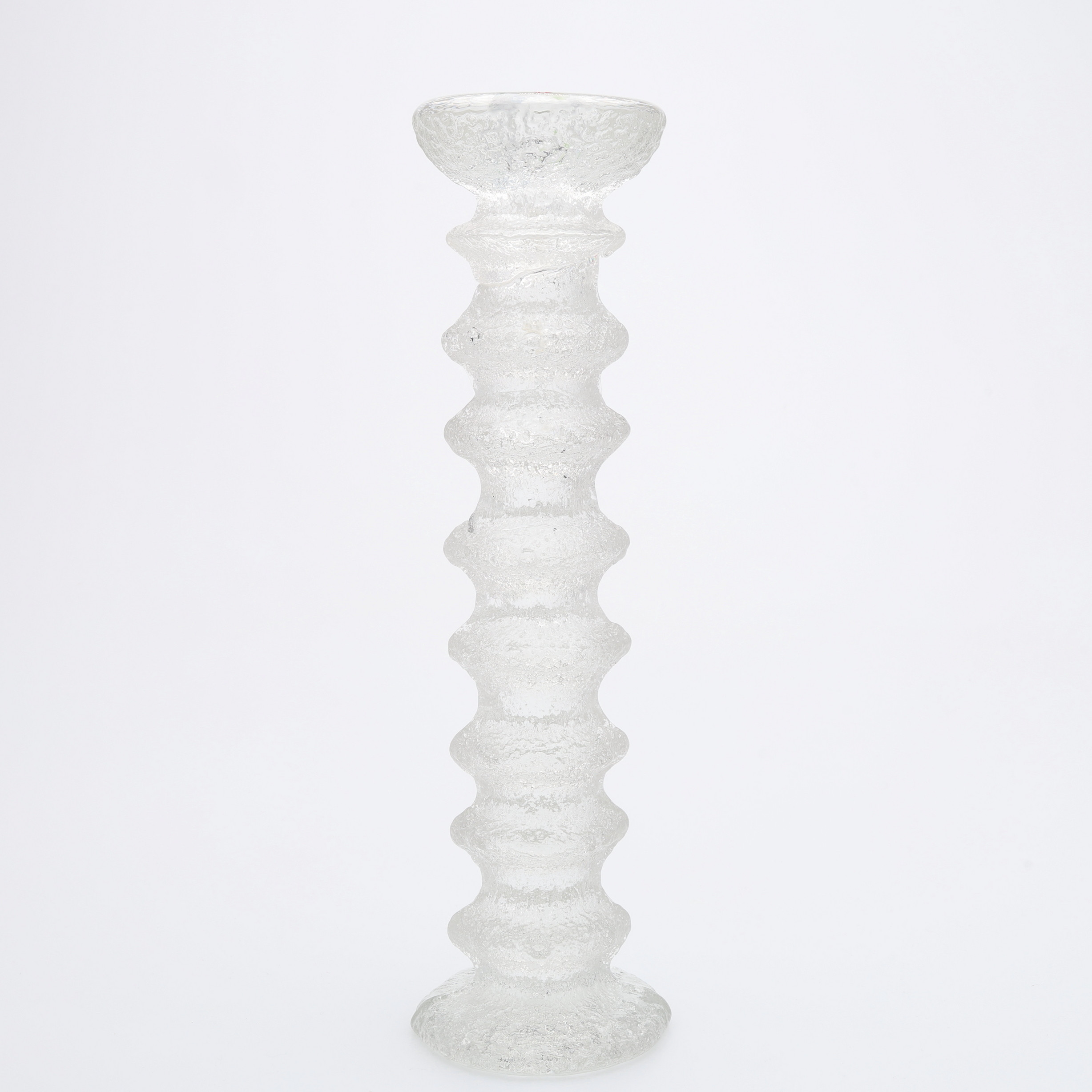 TIMO SARPANEVA. LJUSSTAKE, "FESTIVO", GLAS, IITTALA.