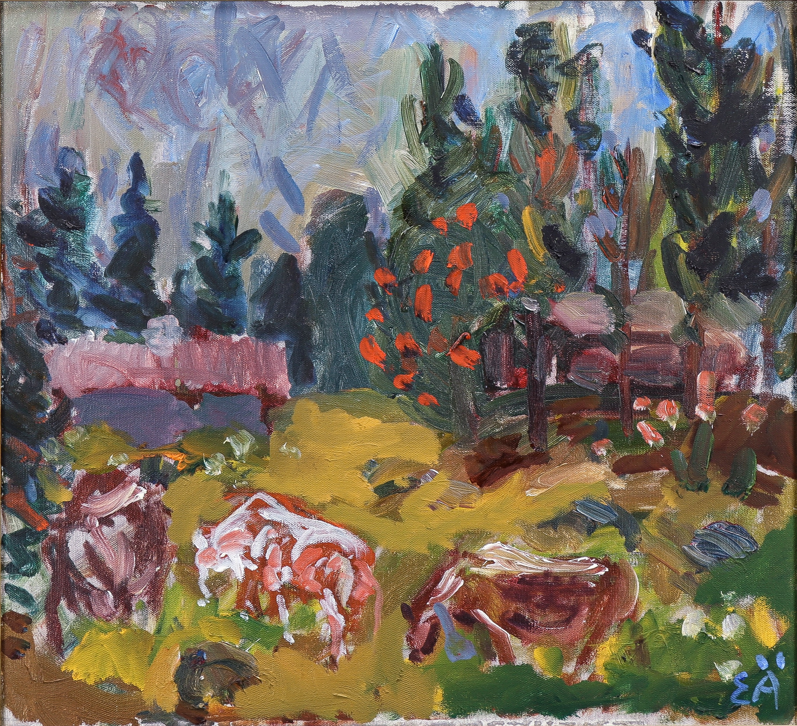 ERLING ÄRLINGSSON. Gårdslandskap.