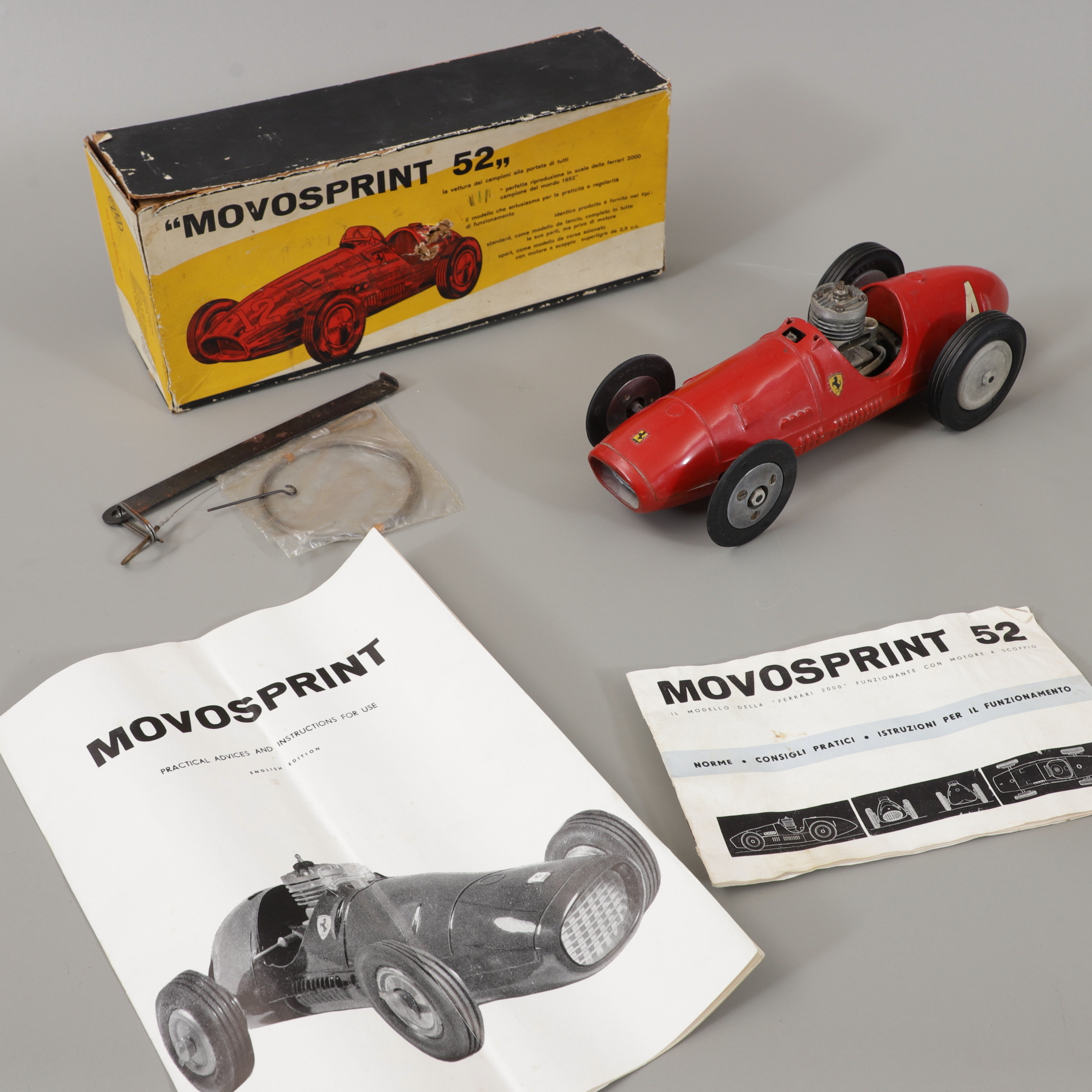 MODELLBIL, Ferrari, "Movosprint 52", Movo Milano, 1900-talets mitt.