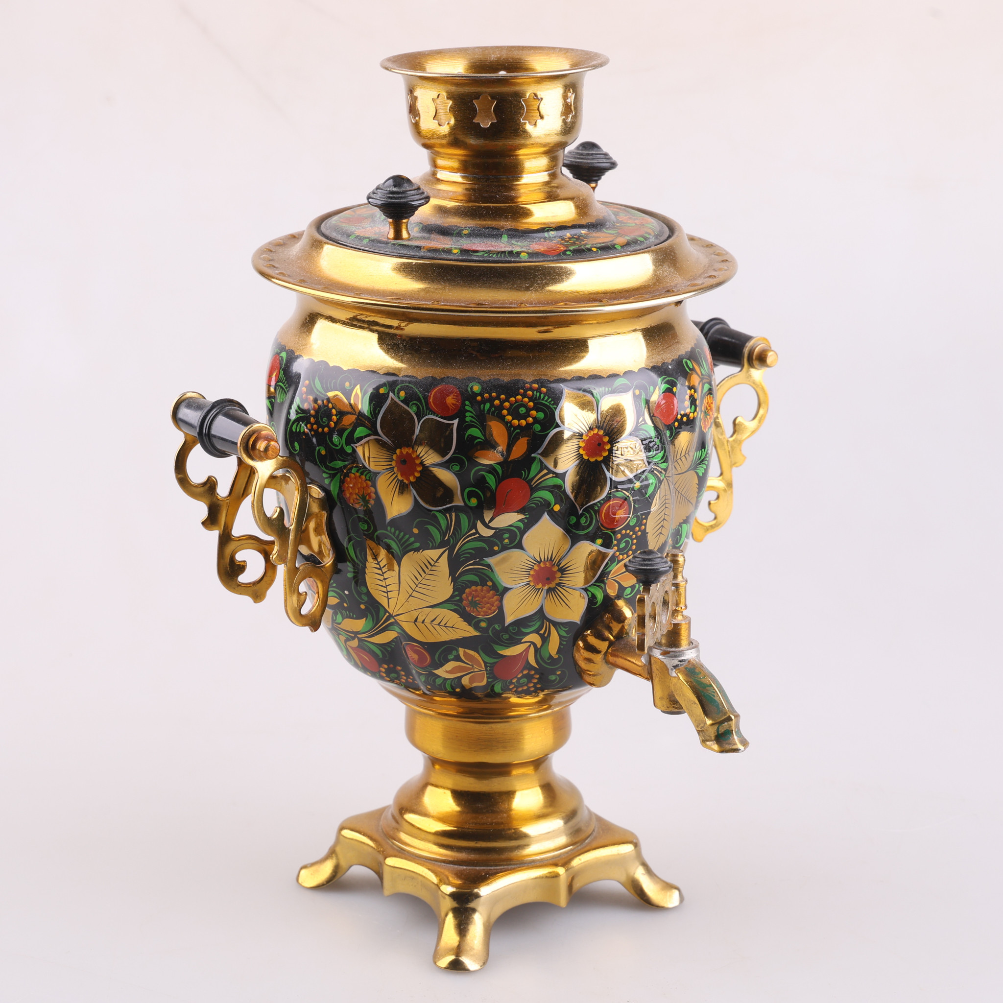 SAMOVAR, elektrifierad, metall, 1900-tal.