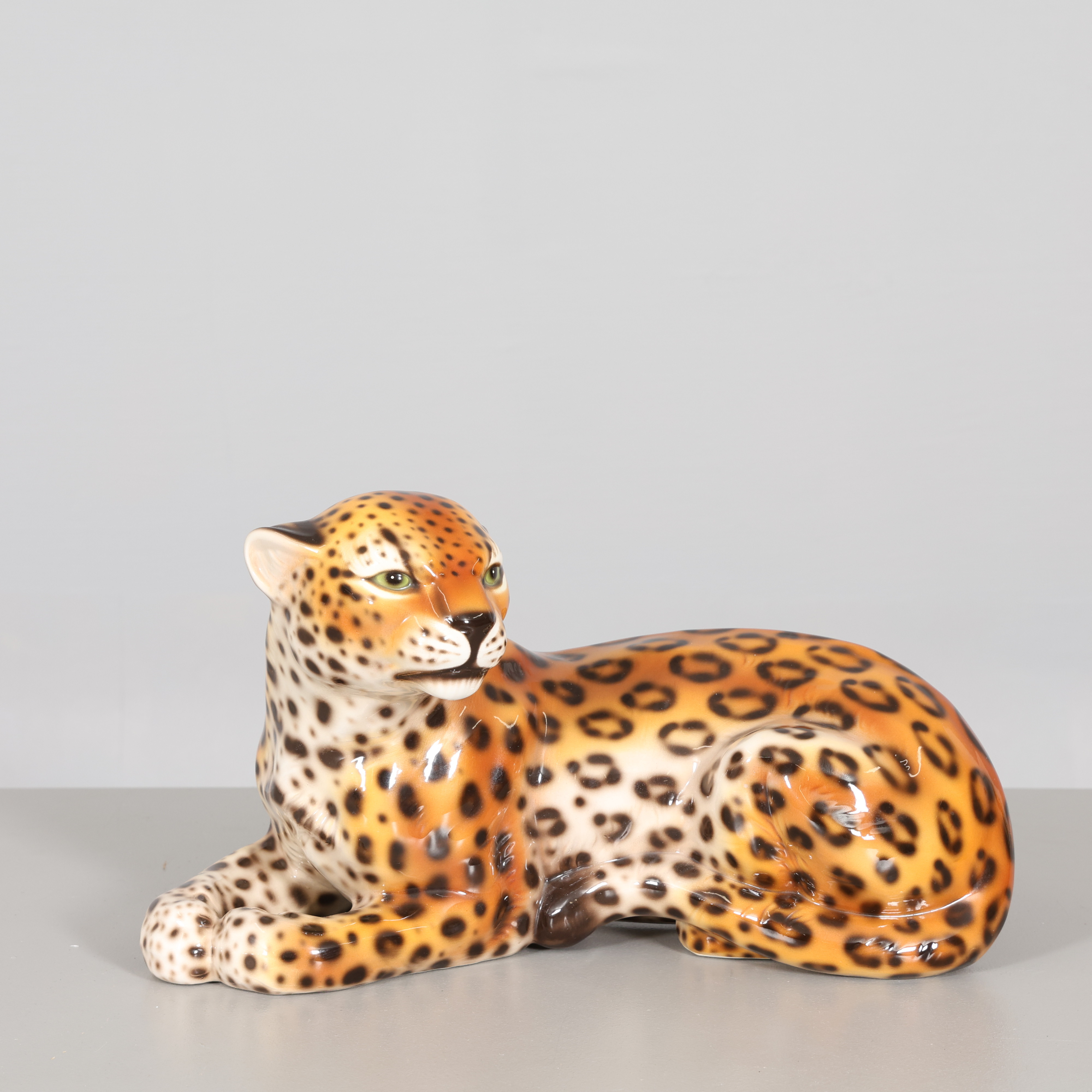 FIGURIN "leopard" glaserad.