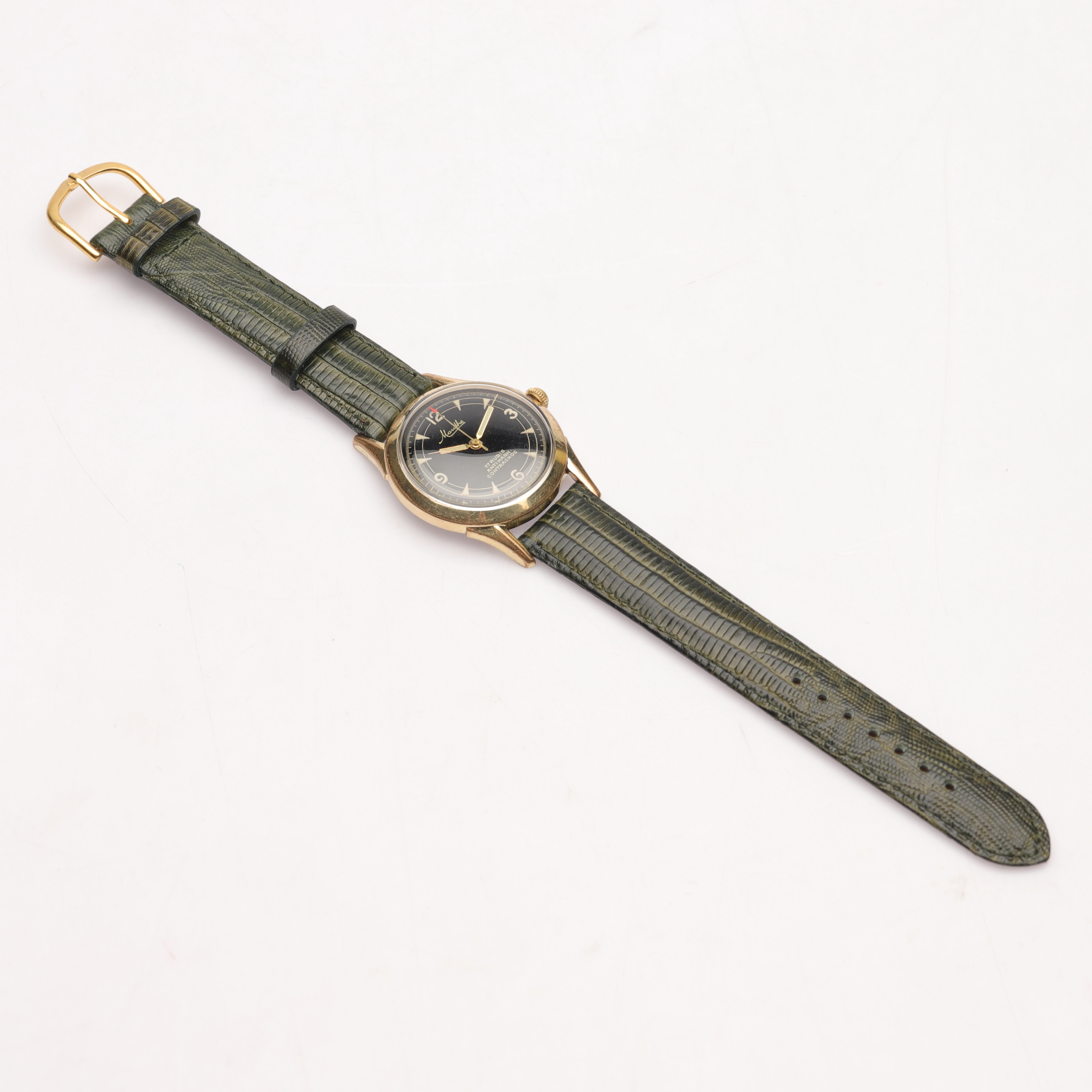 ARMBANDSUR, Mauthe, manuellt, Volkswagen, gulddoublé. 1950-tal.