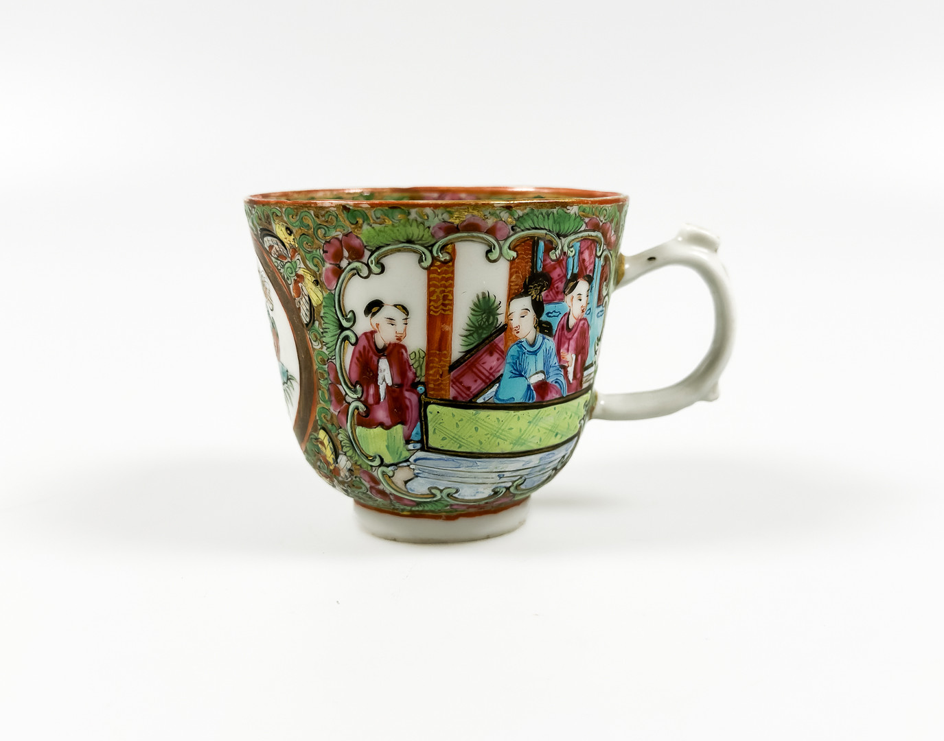 KAFFEKOPP, porslin, Kanton, Kina, 1800-tal.