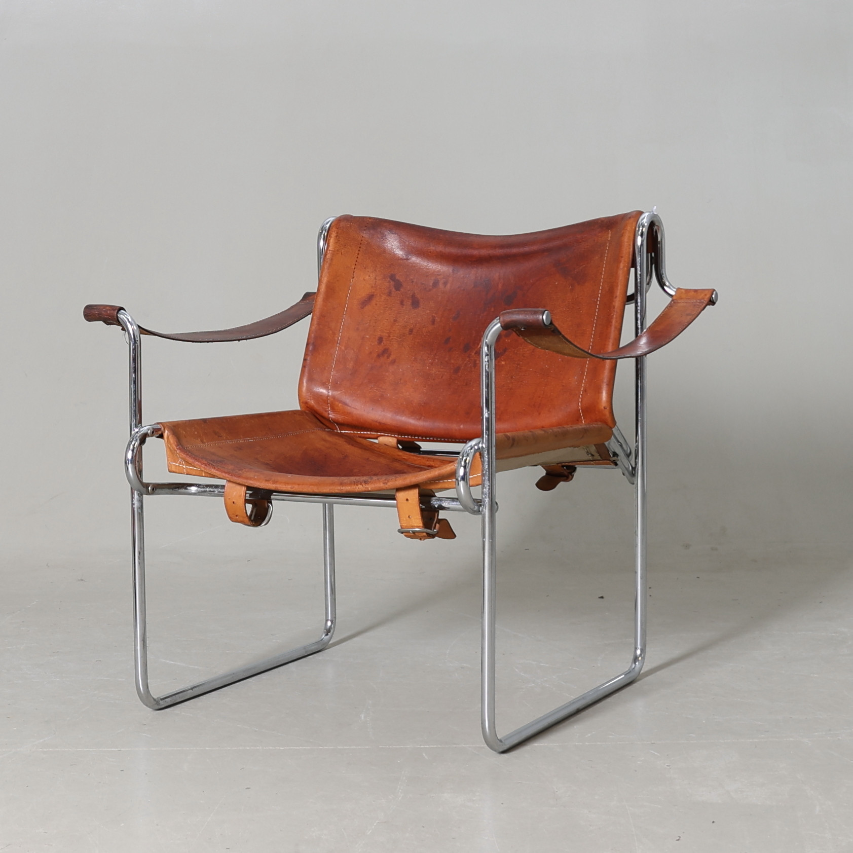 PETHRUS LINDLÖF. "Flamingo", karmstol, AB Lindlöfs Möbler, Lammhult 1970-tal.