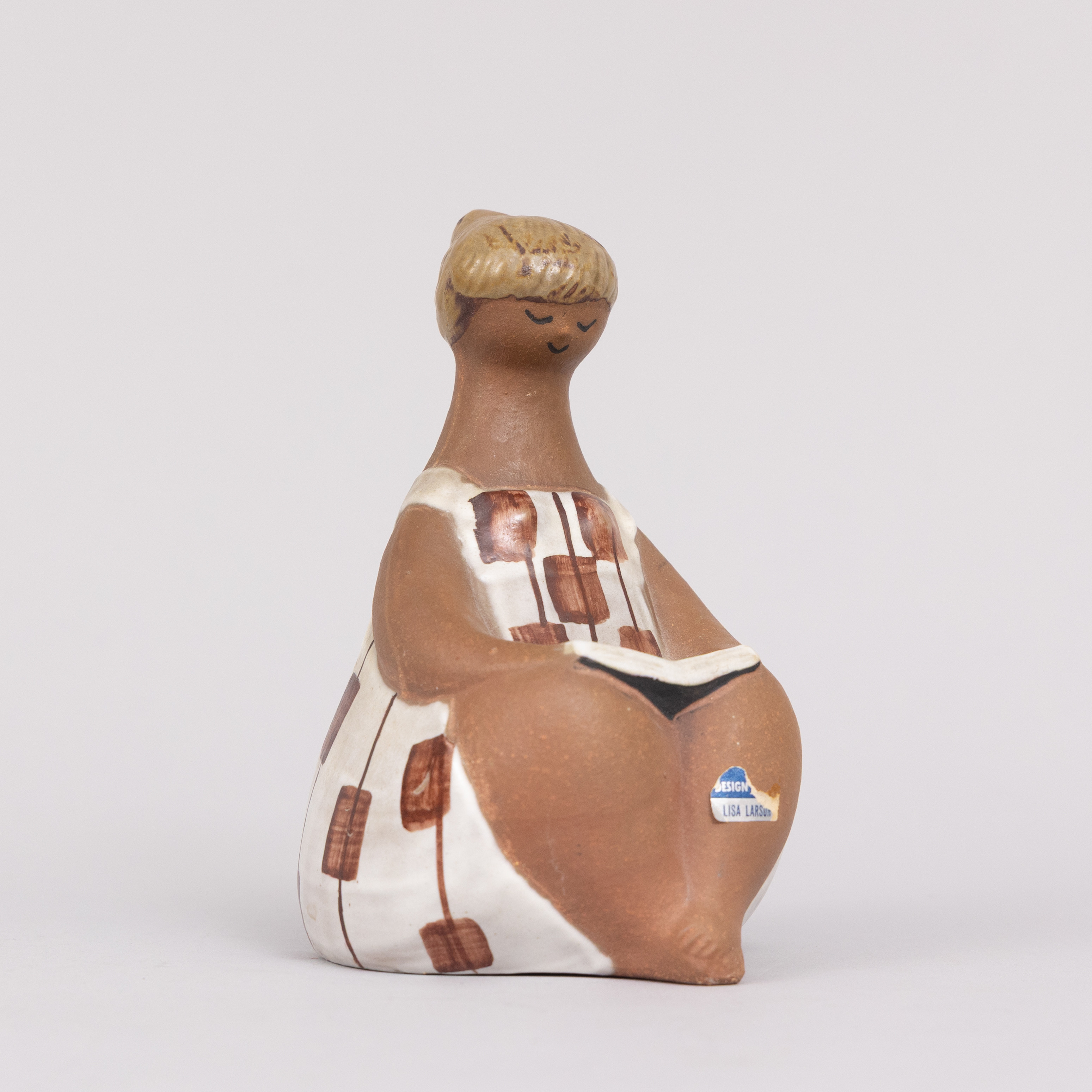 LISA LARSON. FIGURIN, stengods, "Charlotte", Gustavsberg, signerad.
