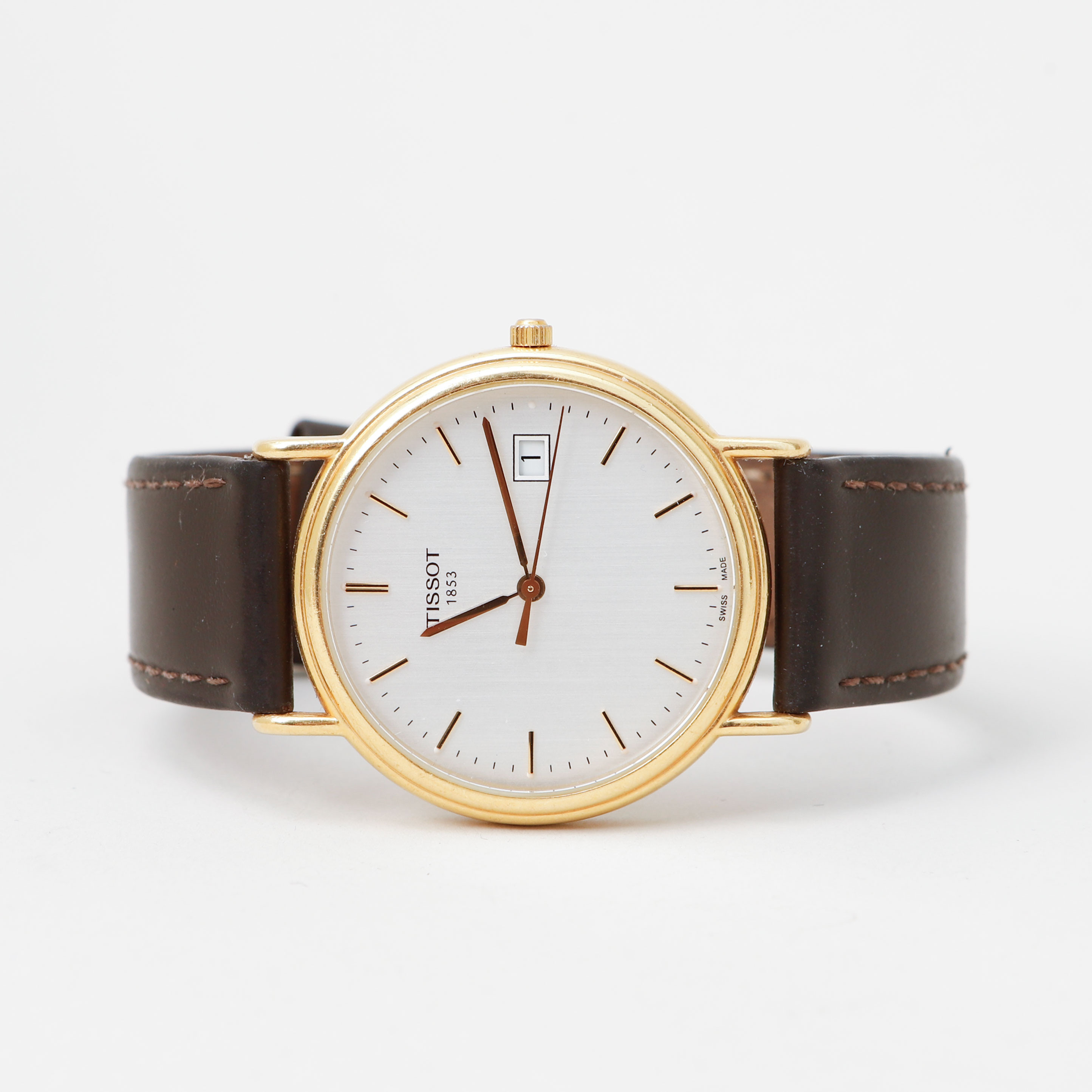 ARMBANDSUR, Tissot 1853, 18k guld i boett.