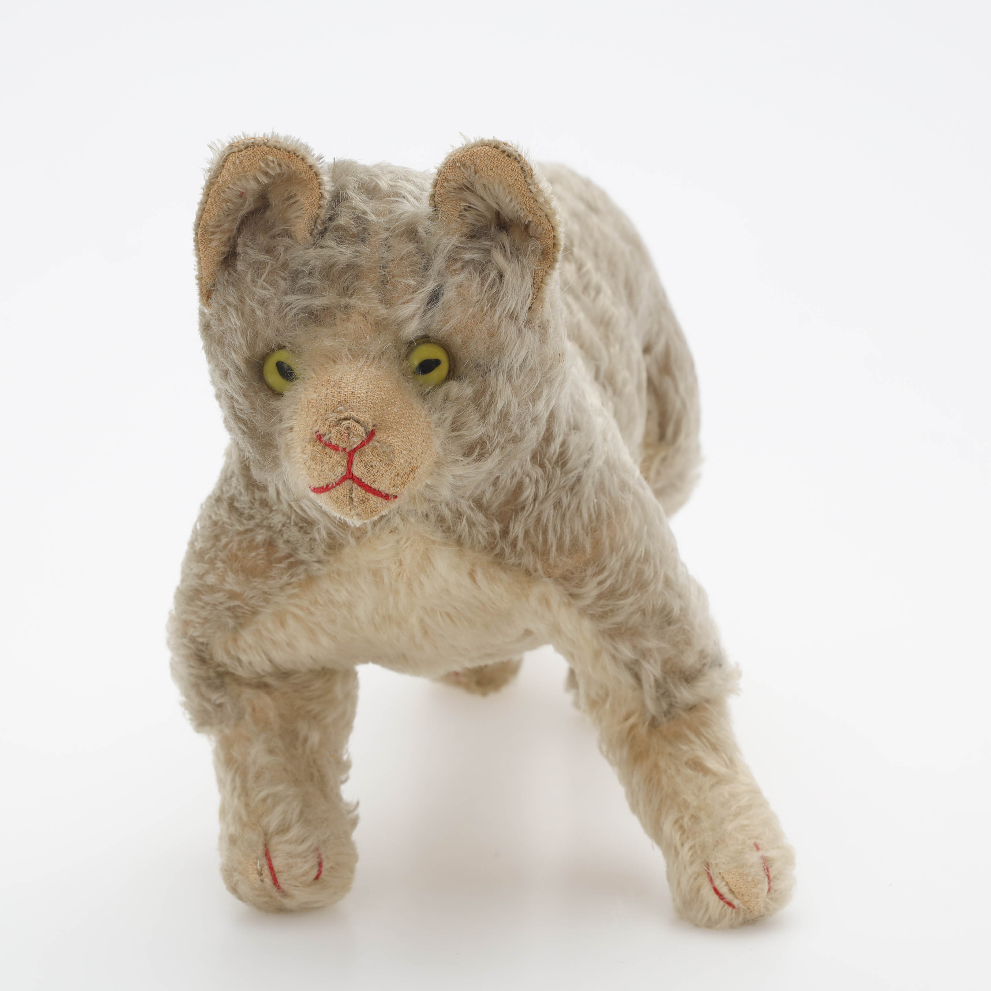 GOSEDJUR, katt, möjligen Steiff, 1900-talets första hälft.