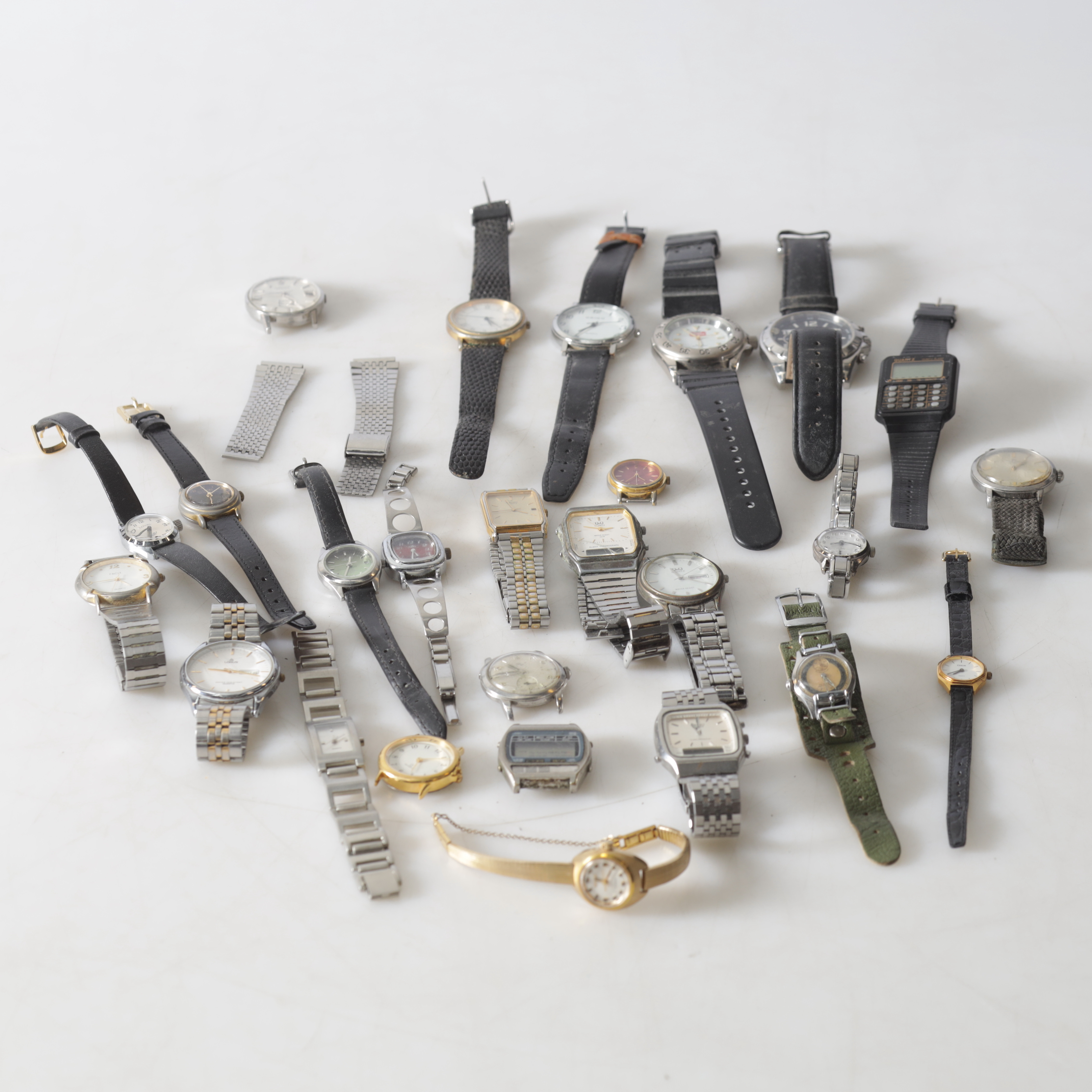 ARMBANDSUR, 25 st, bl.a. Seiko, quartz & manuella, 1900-tal.