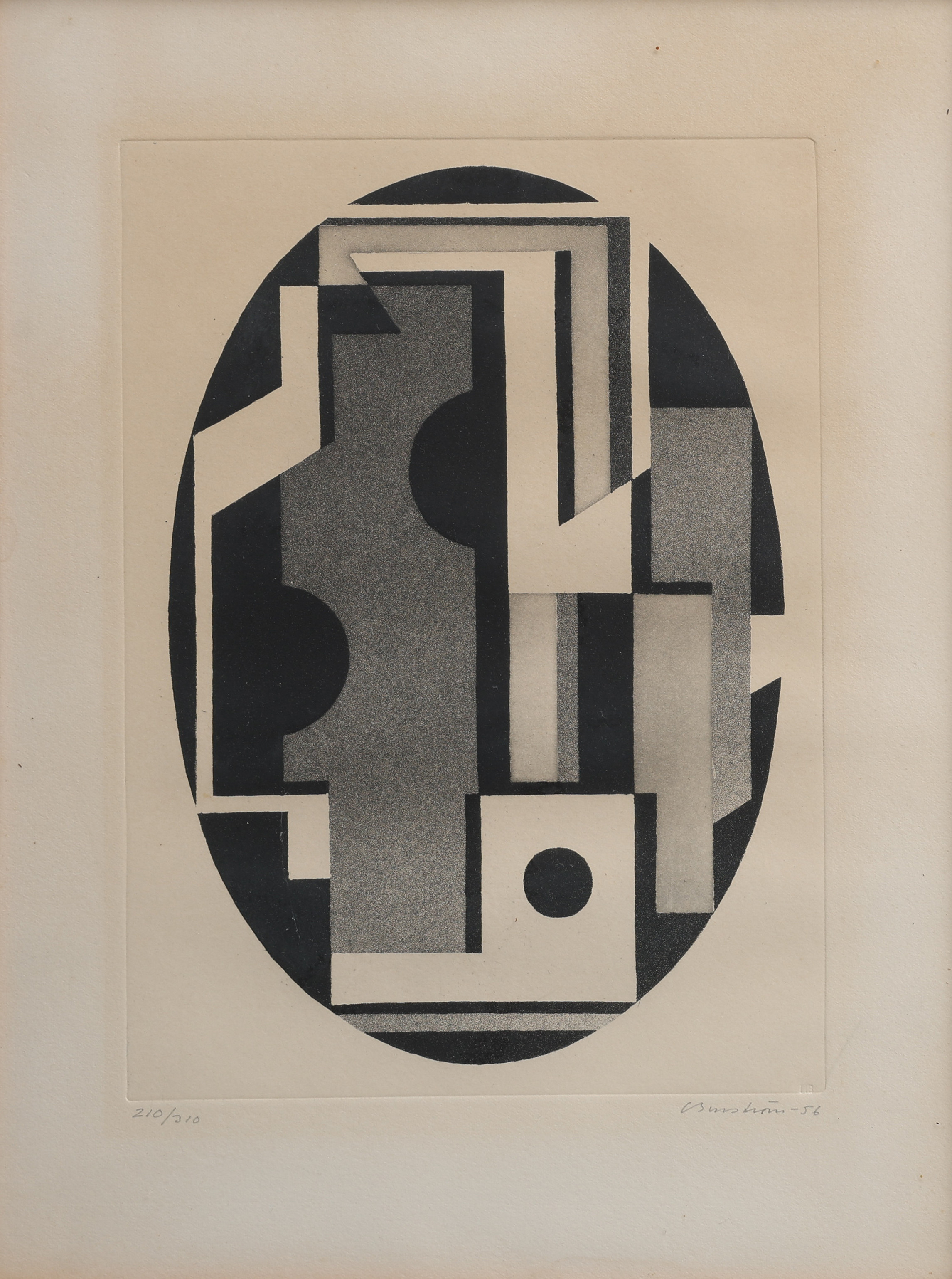 CURT BURSTRÖM. "COMPOSITION 10".