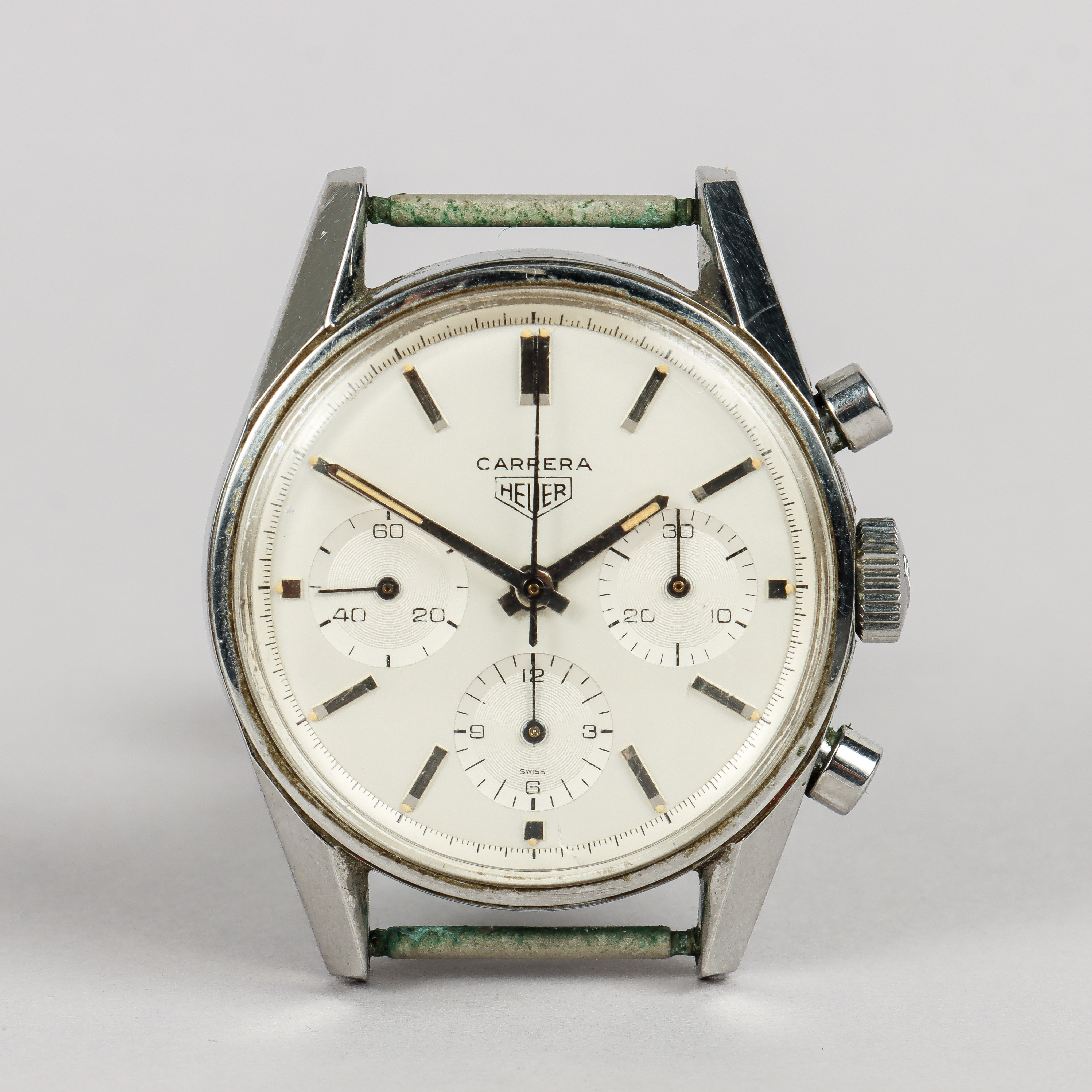 HEUER Carrera, "First Execution", stål, manuell, 1960-tal.