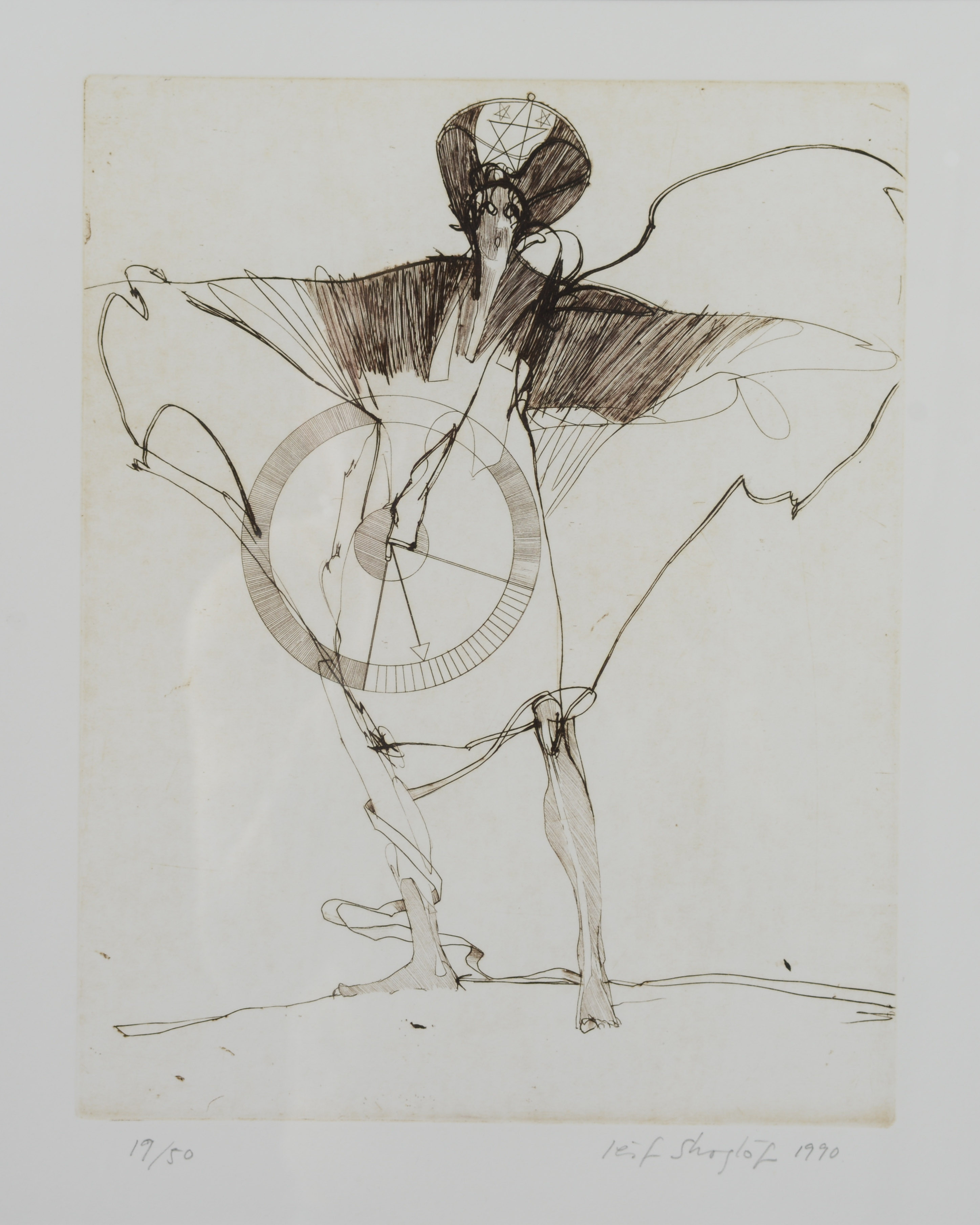 LEIF SKOGLÖF. Orientaliskt motiv, etsning, signerad, numrerad 19/50, daterad 1990.