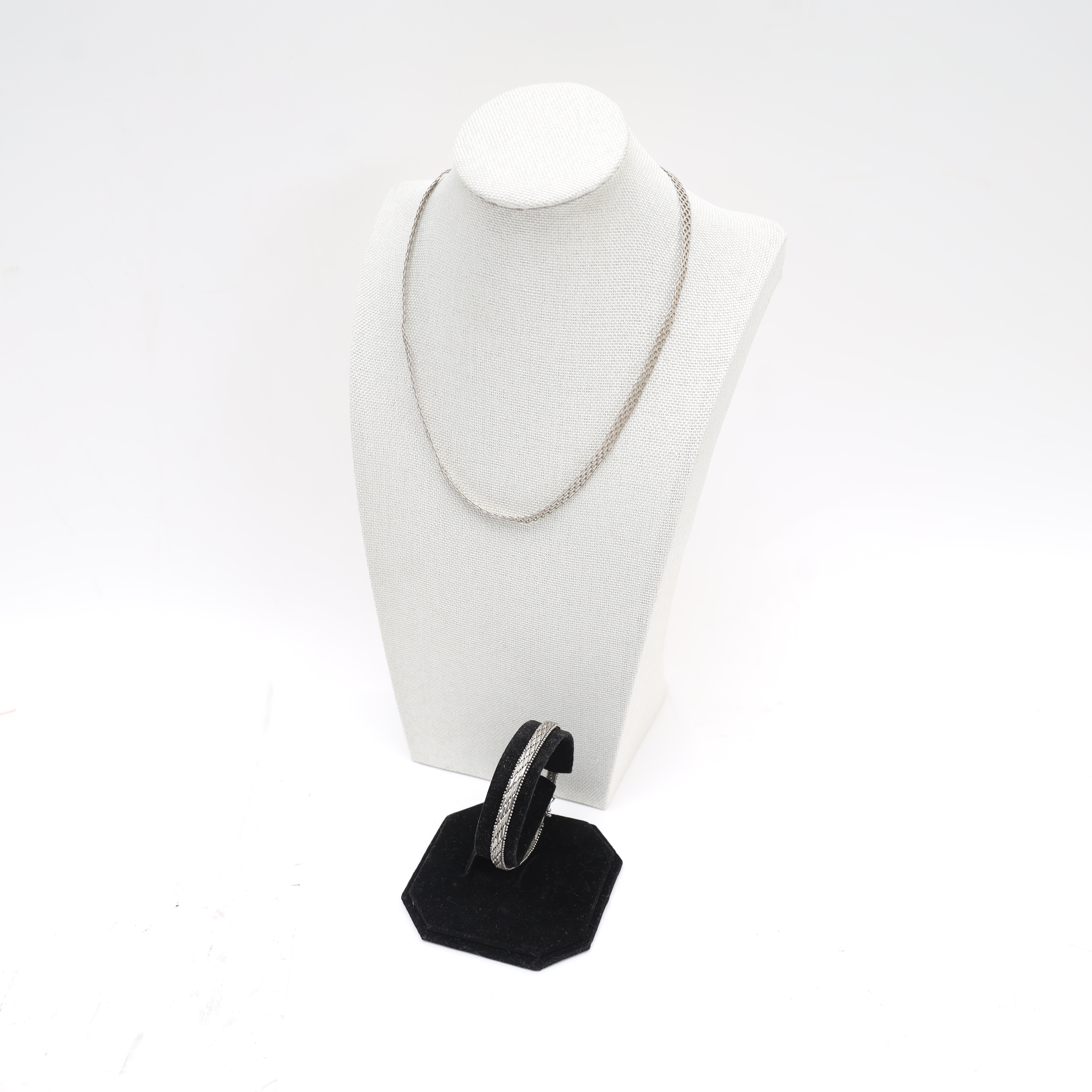HALSBAND SAMT ARMBAND, silver, '.