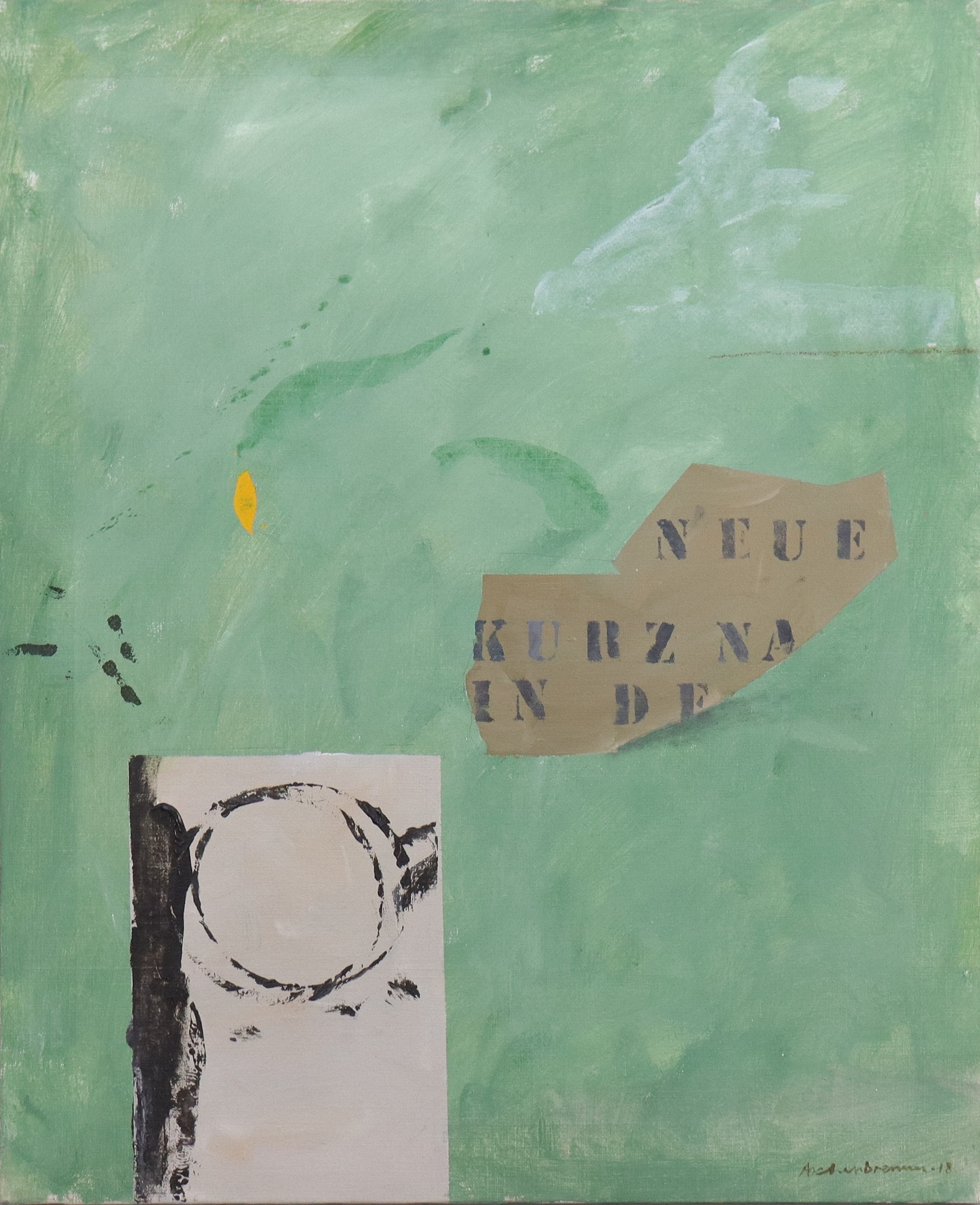 LENNART ASCHENBRENNER. olja på duk, 2-XI-18 "Kurz".