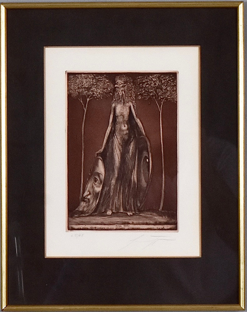 ERNST FUCHS. Färgetsning.