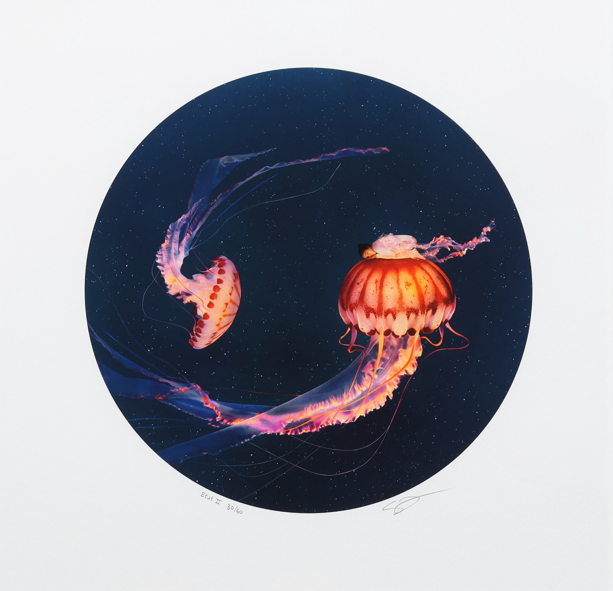 SONJA HESSLOW. Fotokonst, "Showing stars", Etat II, numrerad 30/50, signerad.