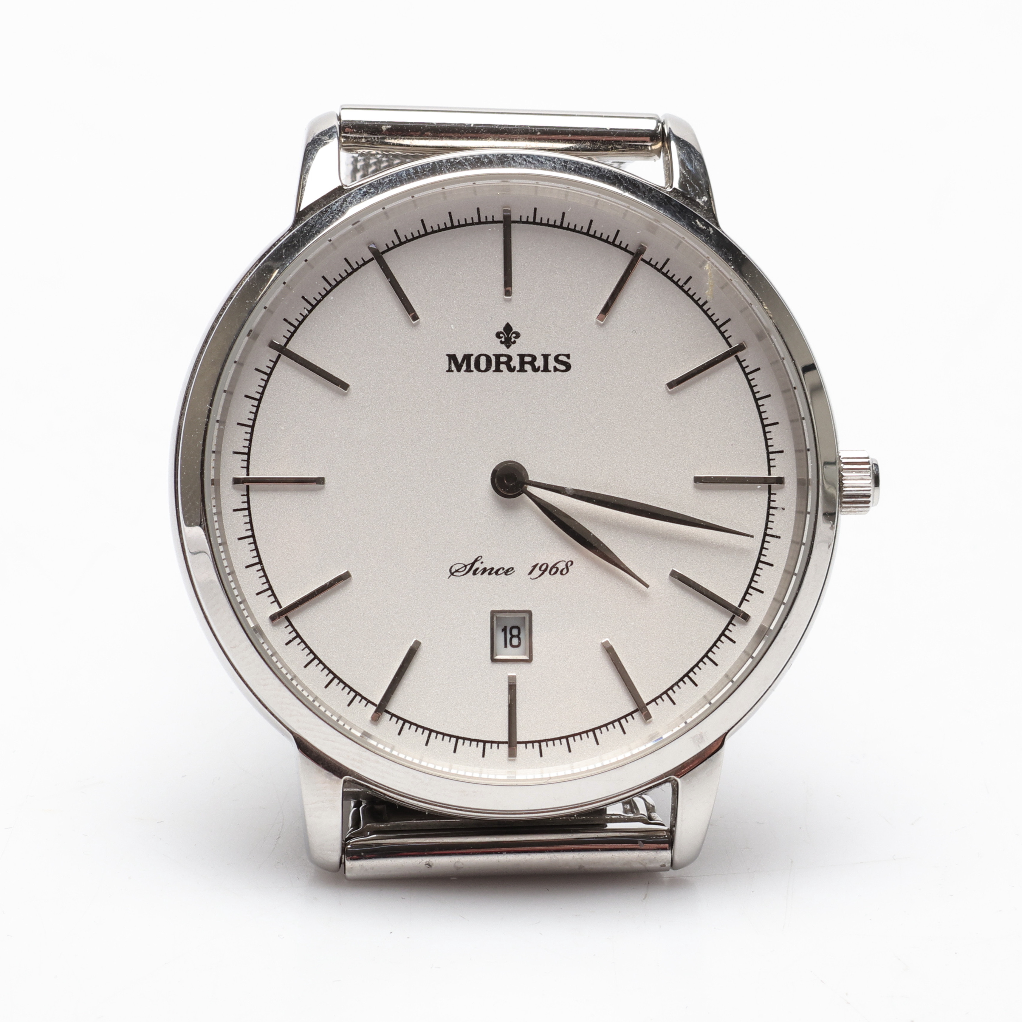 ARMBANDSUR, "M040", stål, batteri, Morris.
