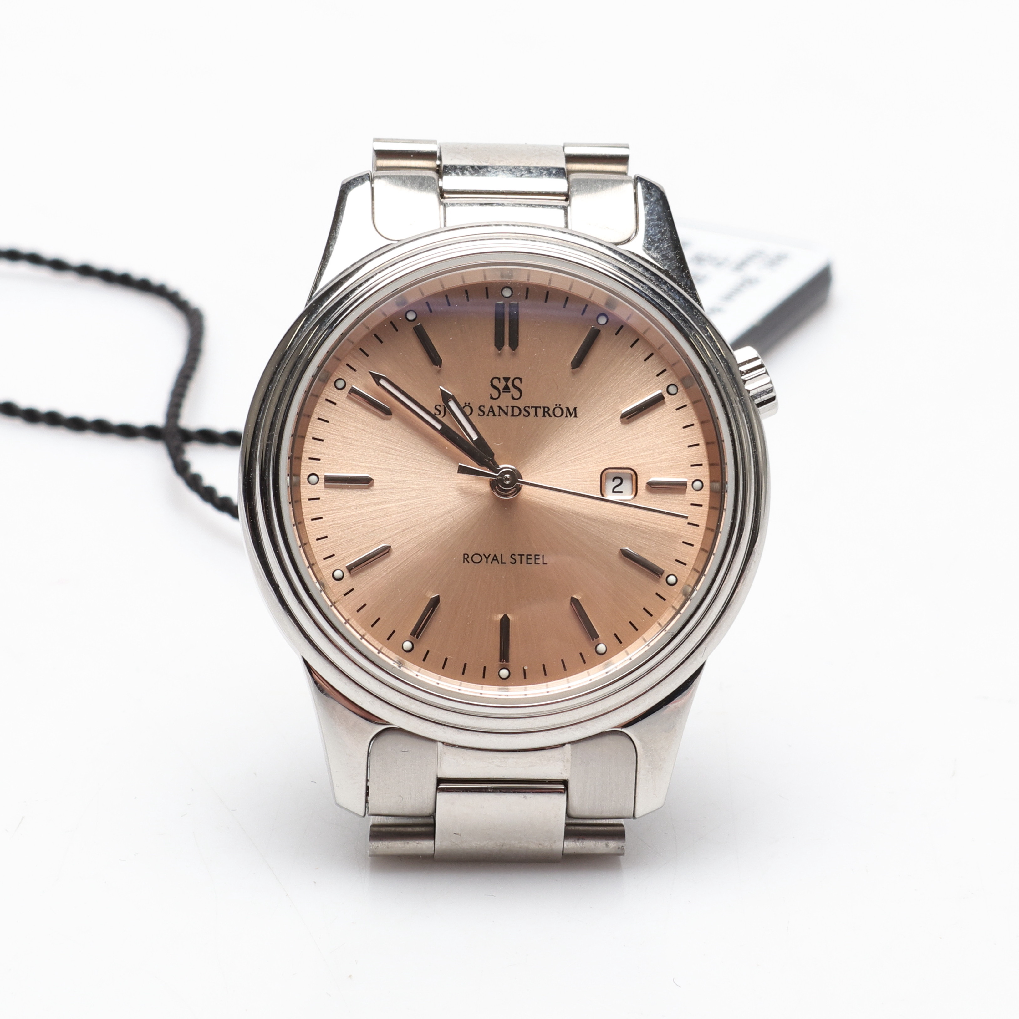 ARMBANDSUR, stål, quartz, "Royal Steel", 32mm, Rose, Sjöö Sandström.