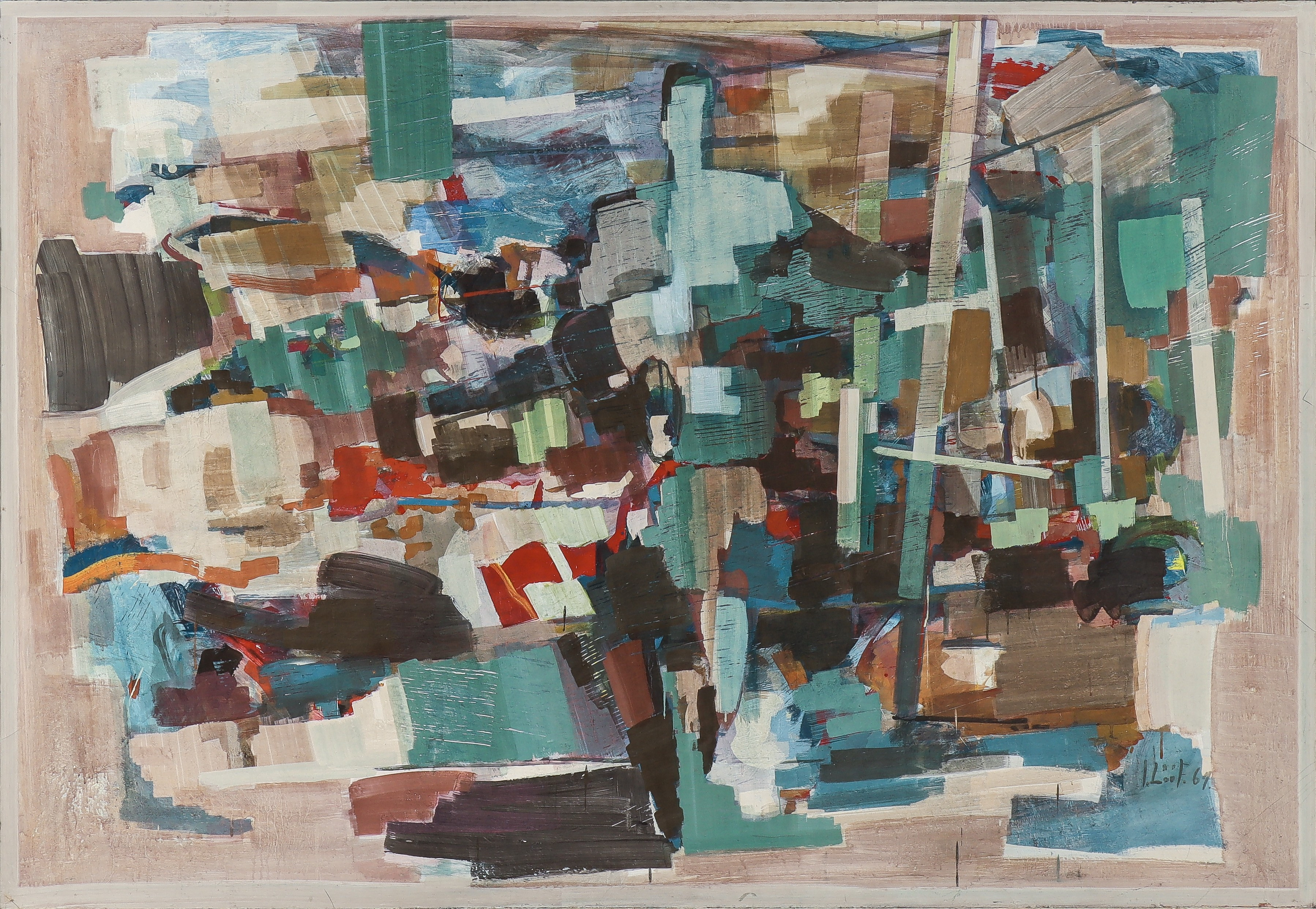 INGEMAR LÖÖF. "Fönsterspegling" 1964.
