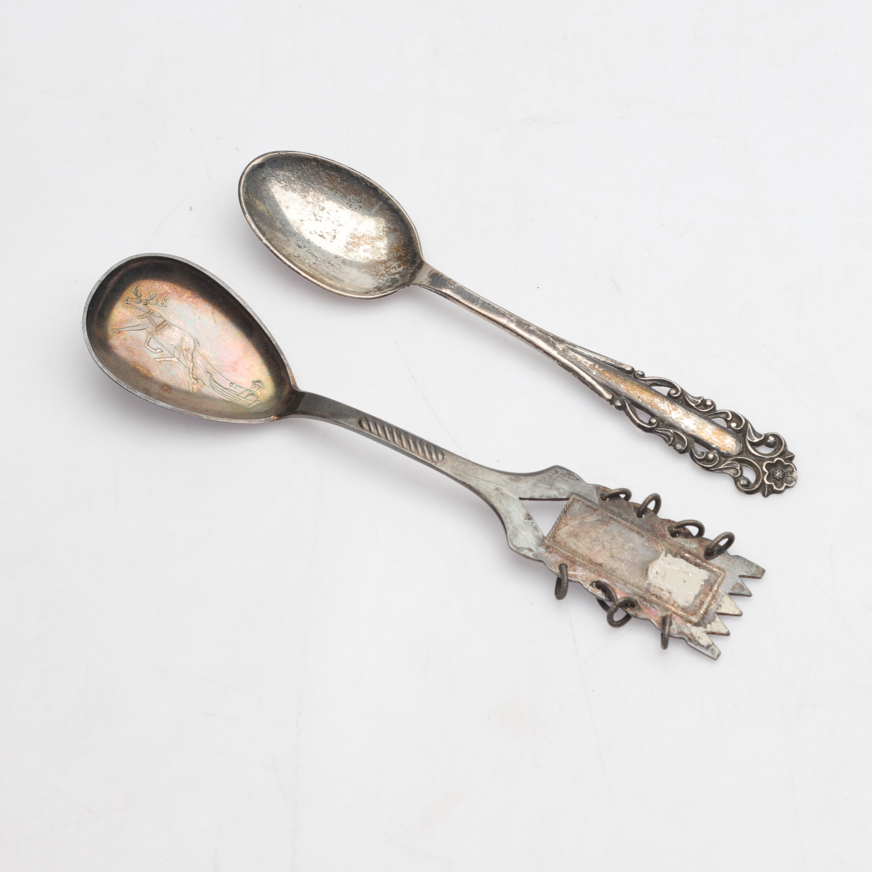 SKEDAR, 2 st, Silver, Sverige och Finland, 1900-tal, totalvikt ca 30,66g.