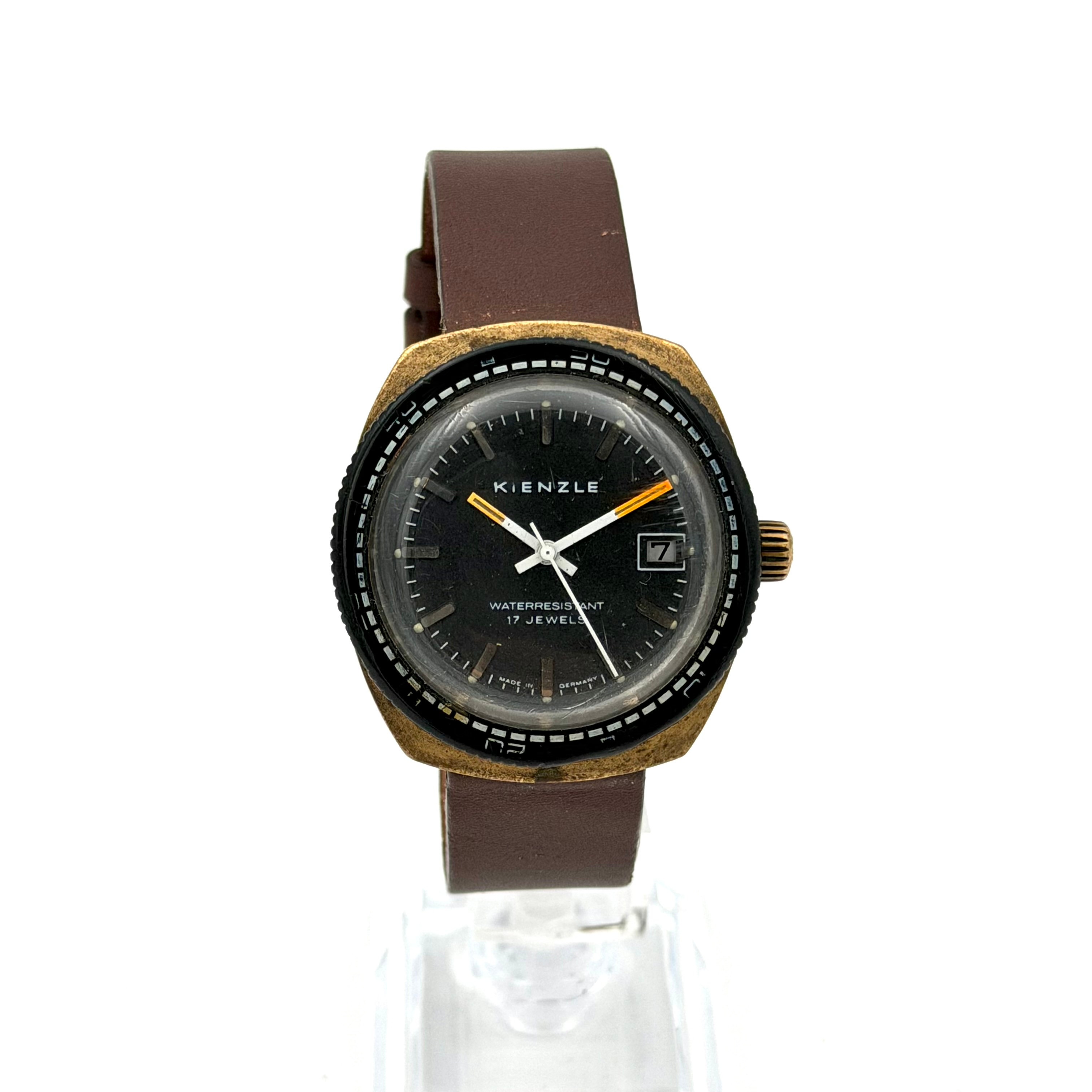 KIENZLE, armbandsur, dykarur, 1970-tal, manuell, stål.