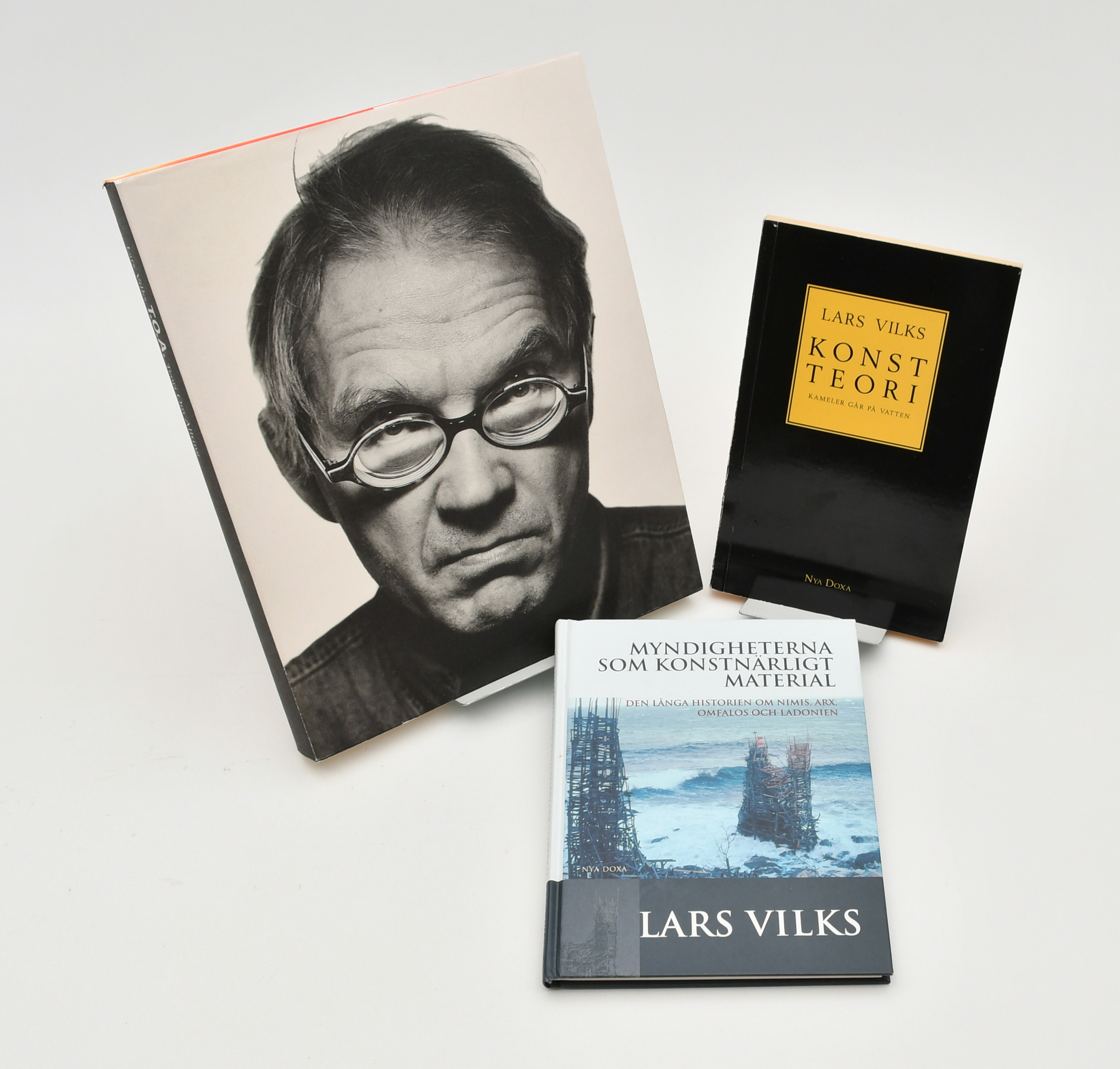 Böcker om konstteori Lars Vilks 3 volymer.