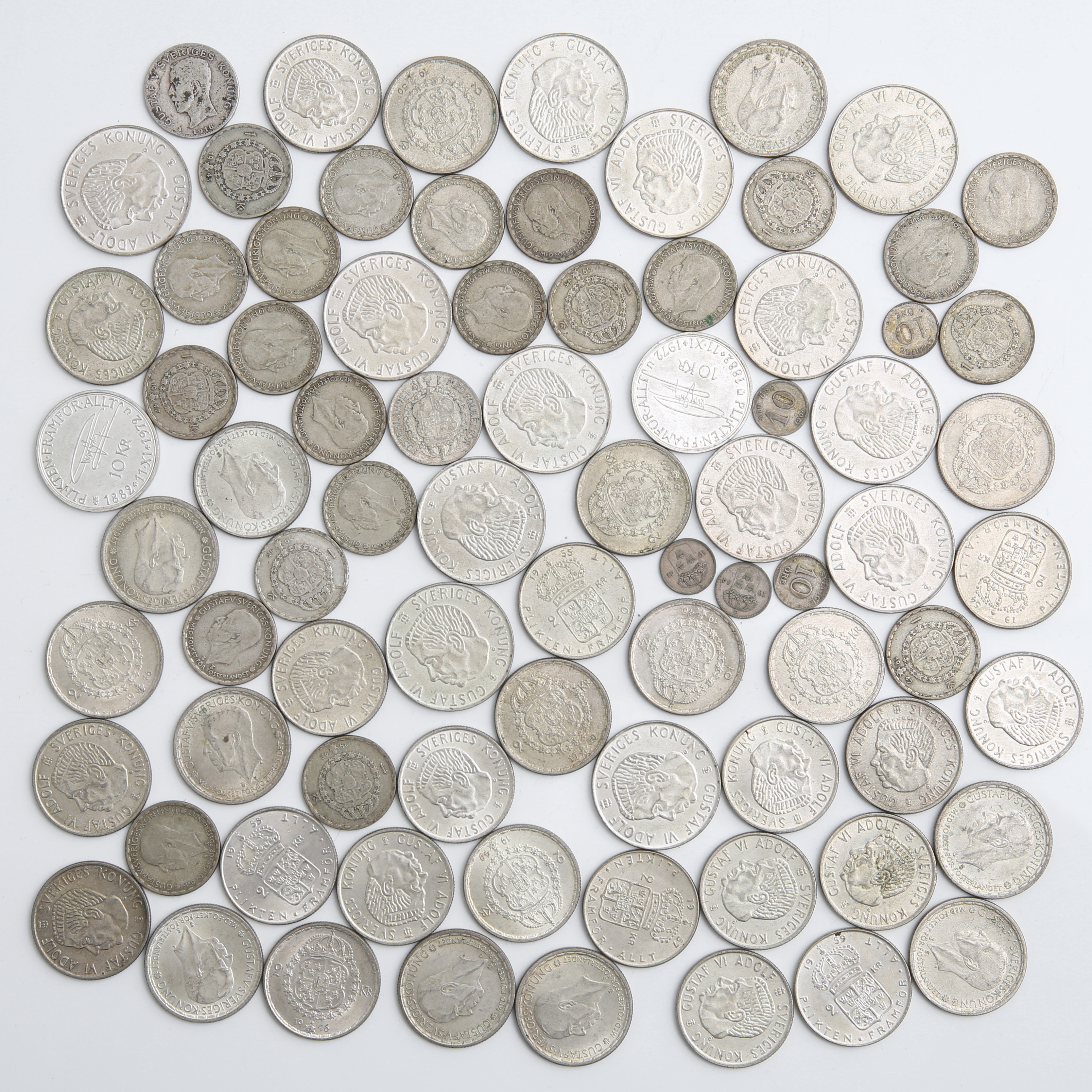 SILVERMYNT 80 st, Sverige, finvikt 401 gram.