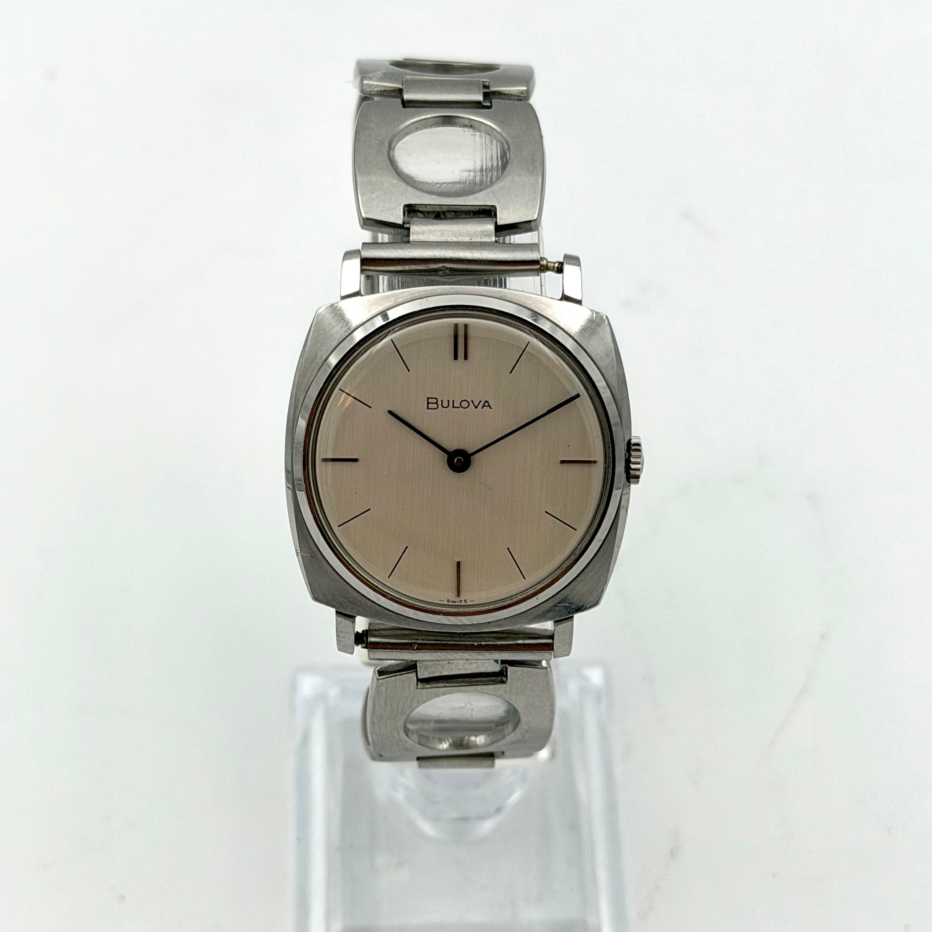 BULOVA, armbandsur, 1970-tal, manuell, stål.