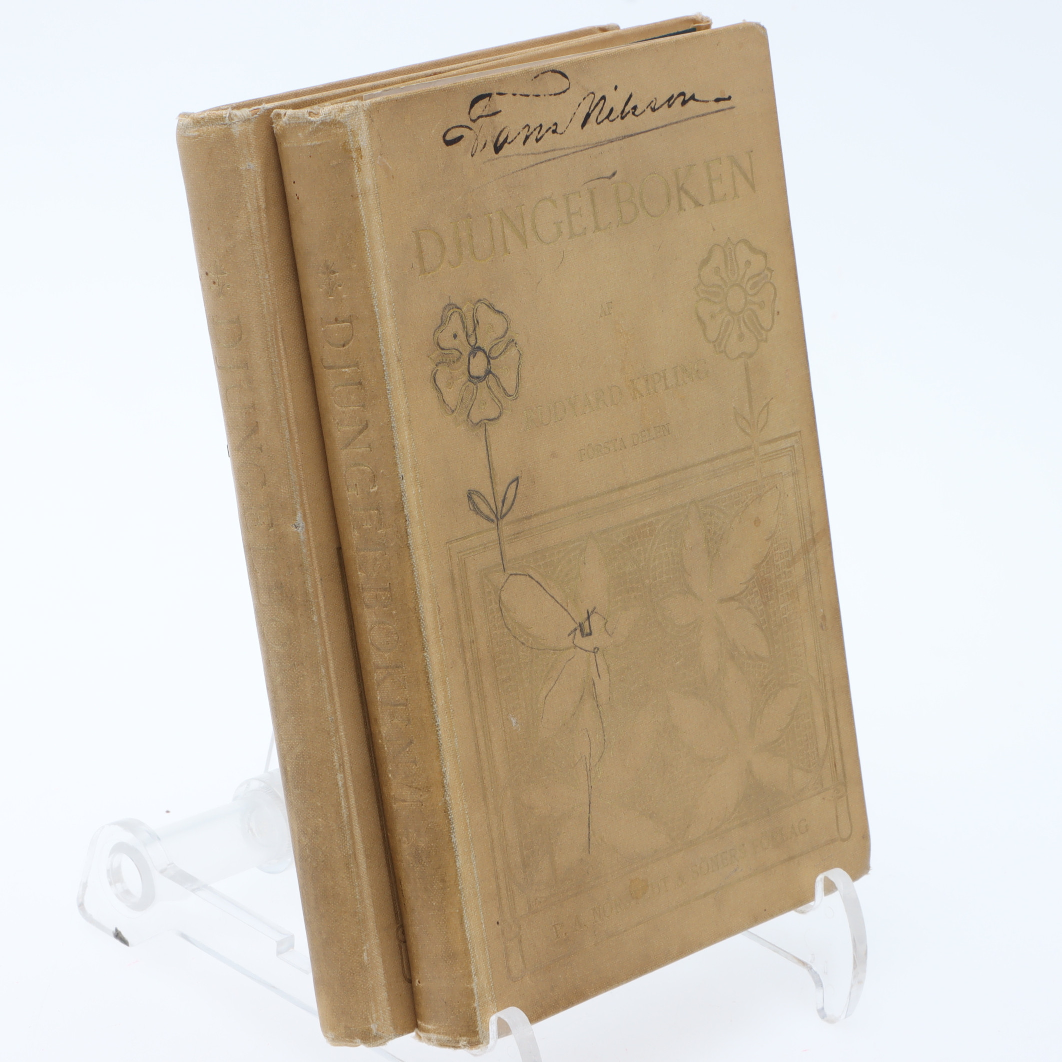 RUDYARD KIPLING. Djungelboken, del 1 & 2, Norstedt & Söner, Stockholm, 1896.