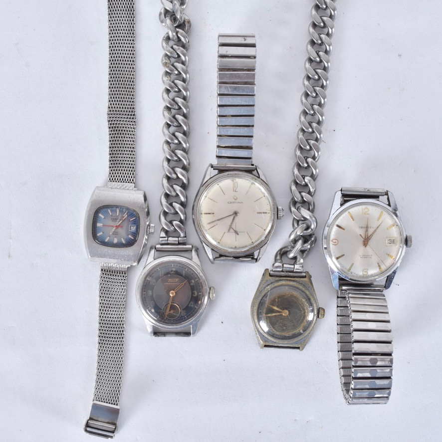ARMBANDSUR, 5 st, Certina, Tissot mfl.