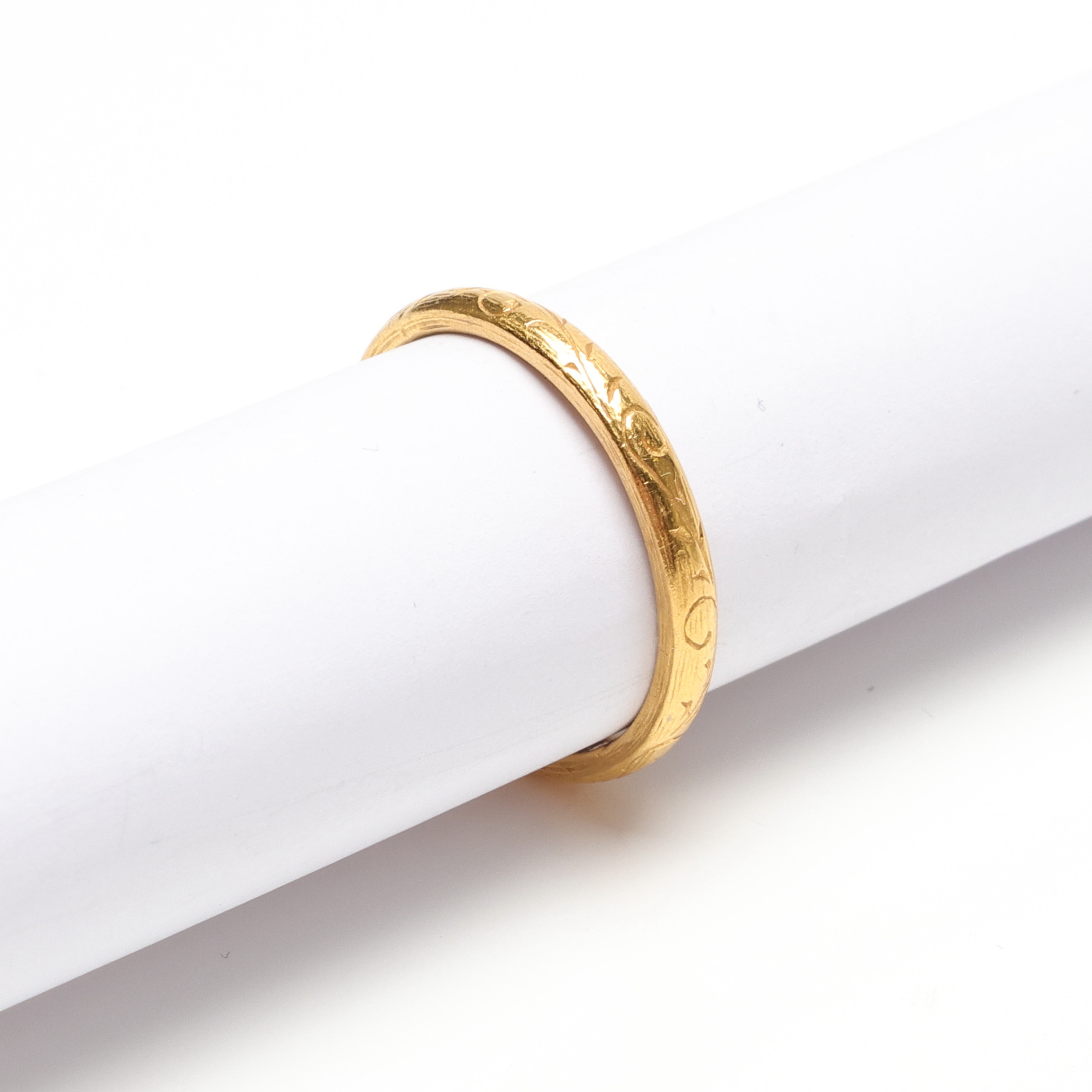 RING, guld, 23k, ca 3,2 gram.