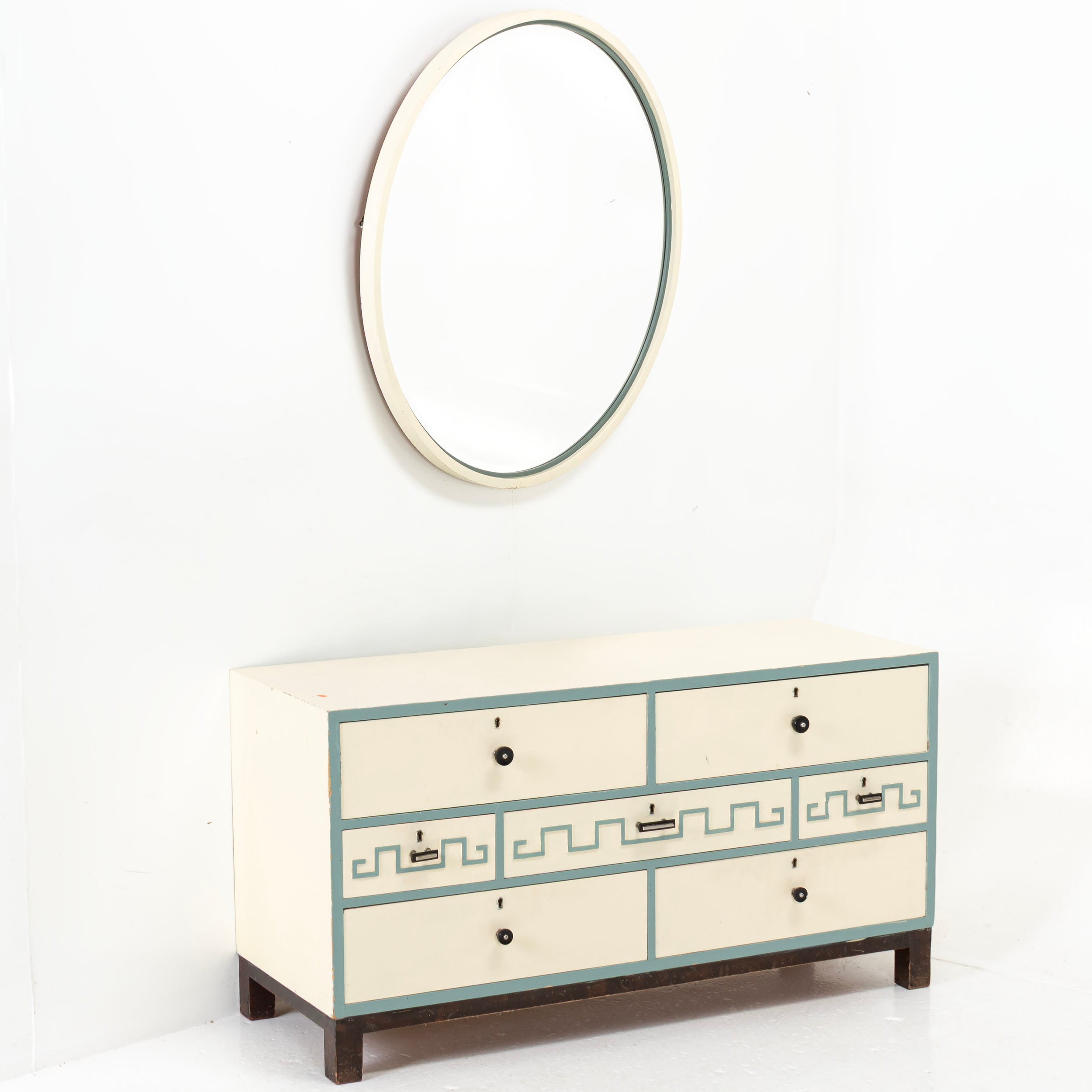 BYRÅ, med spegel, Art Deco, 1920/30-tal.