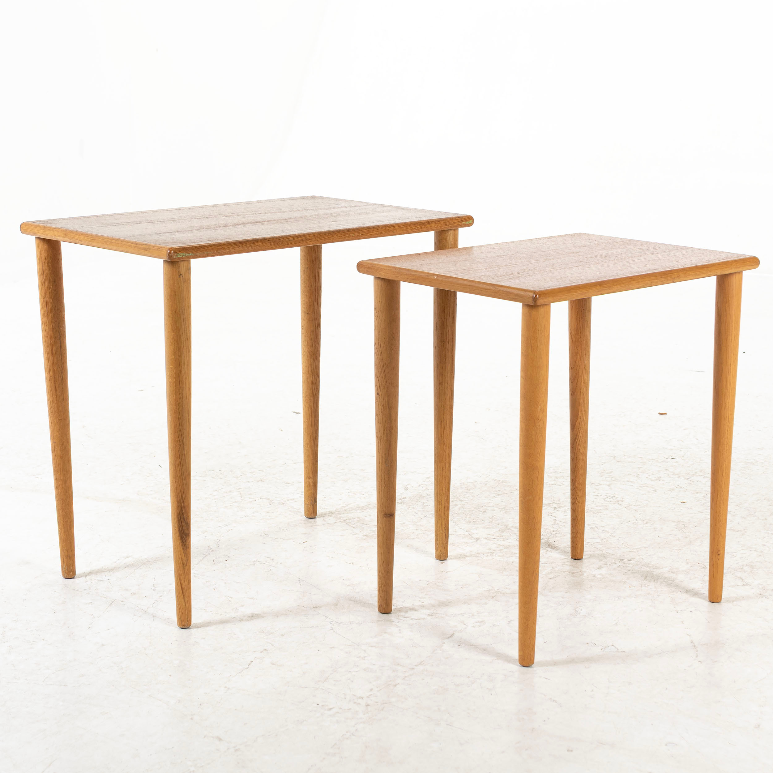 SATSBORD, 2 delar, teak, 1950/60-tal.