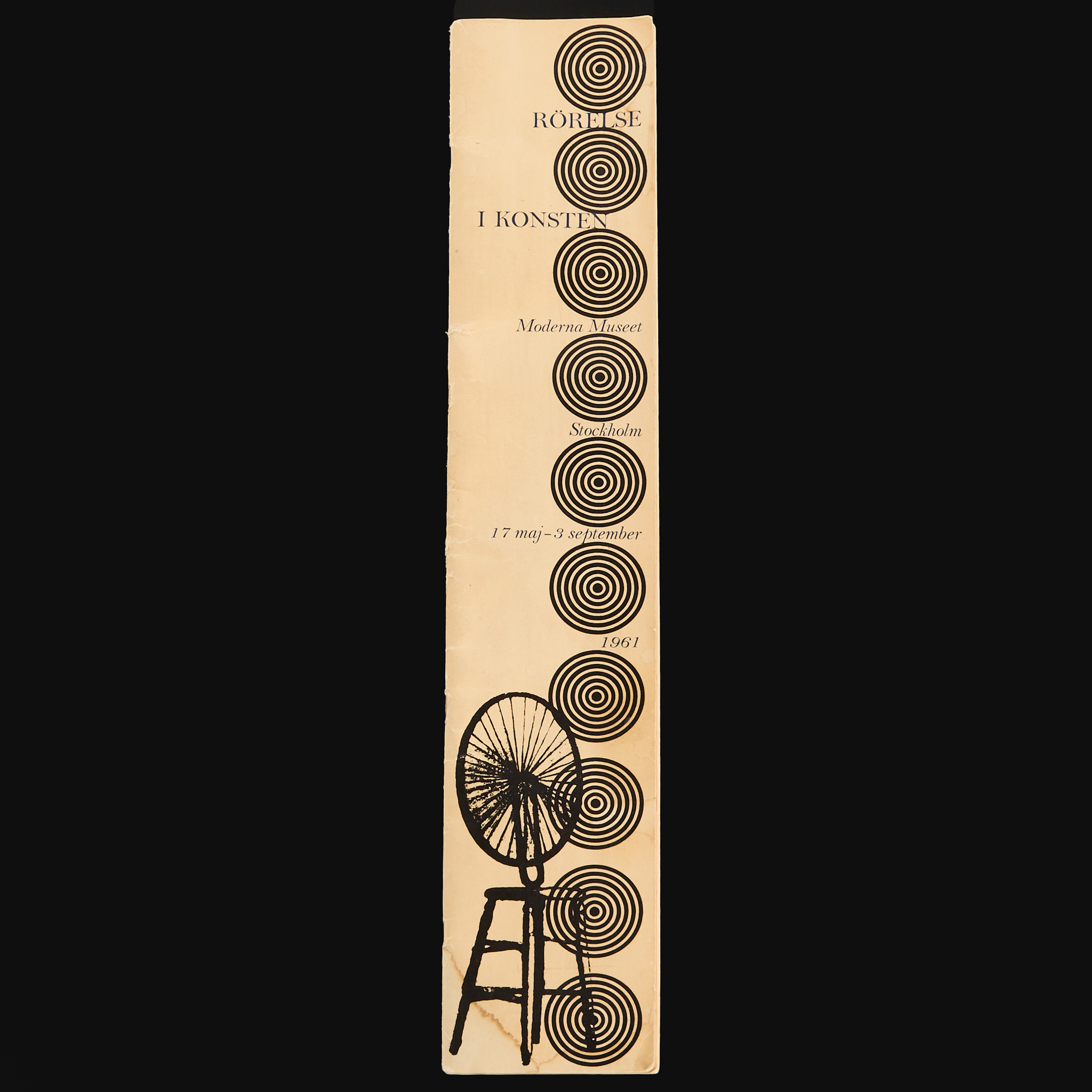 RÖRELSE I KONSTEN, Moderna Museet, 1961, utställningskatalog, medföljer: 2 konstböckerJockum Nordström och Mamma Andersson.