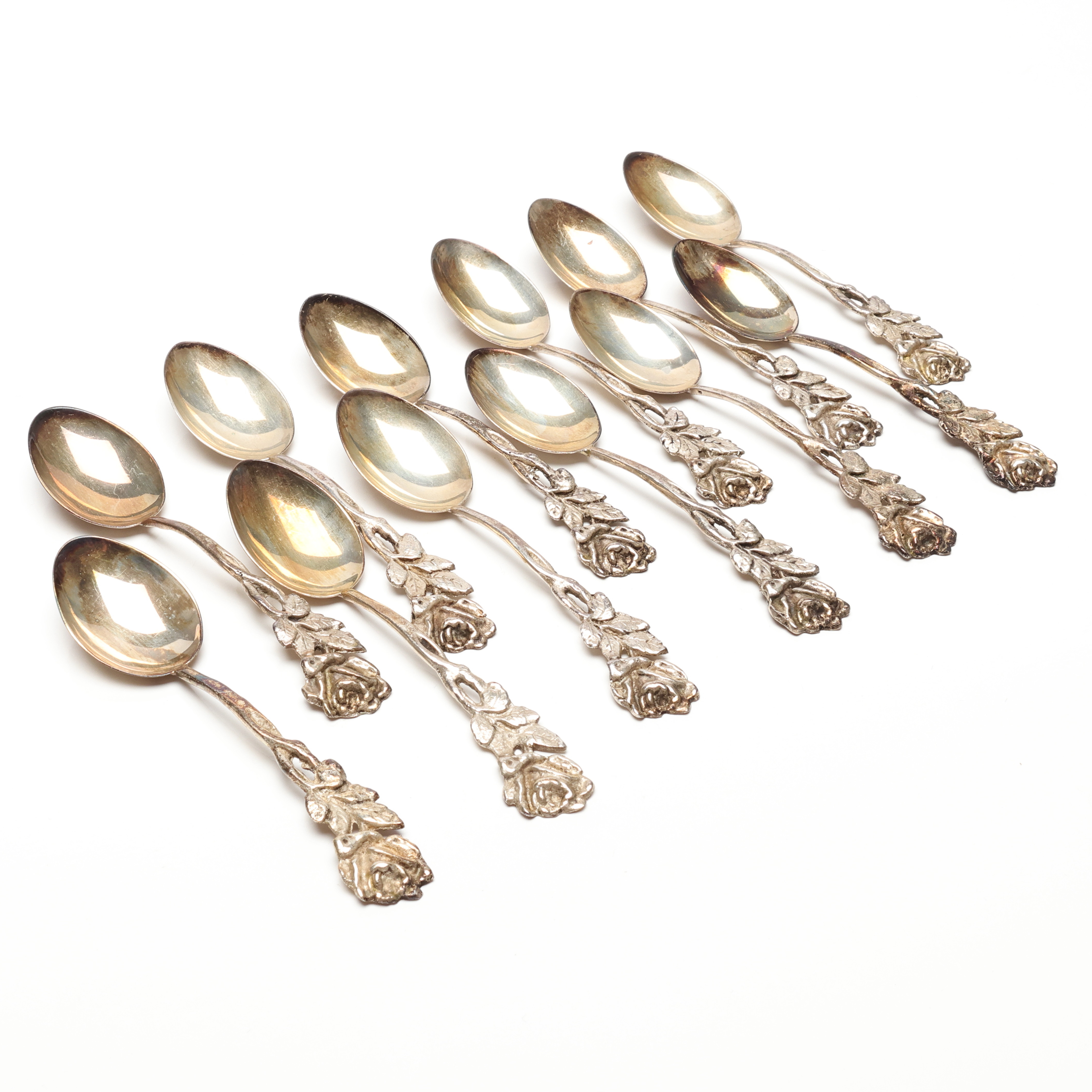 SKEDAR, silver, 12 stycken, ca 128 gram.