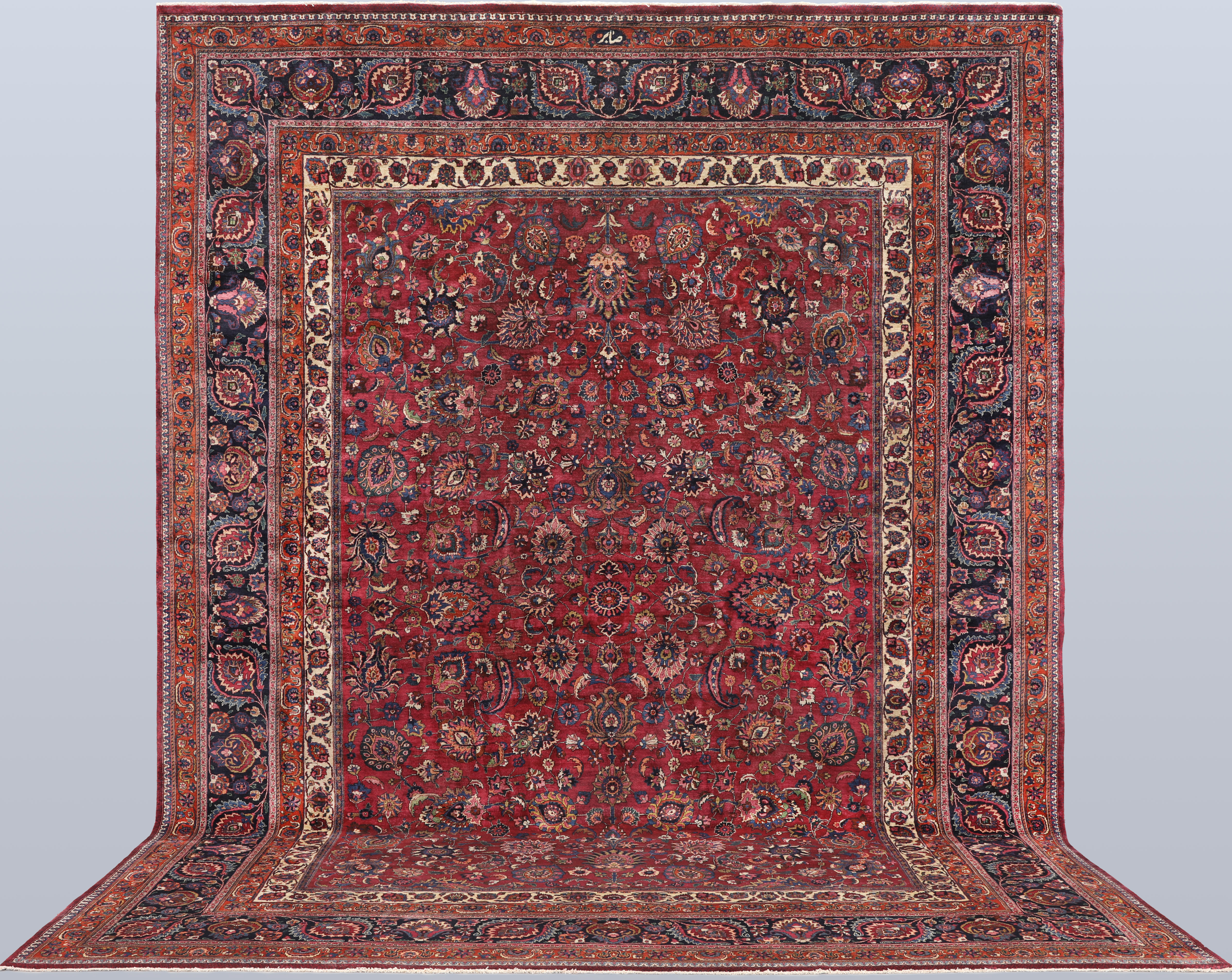 MATTA. Semiantik Meshed, signerad "Saber", 459 x 348 cm.