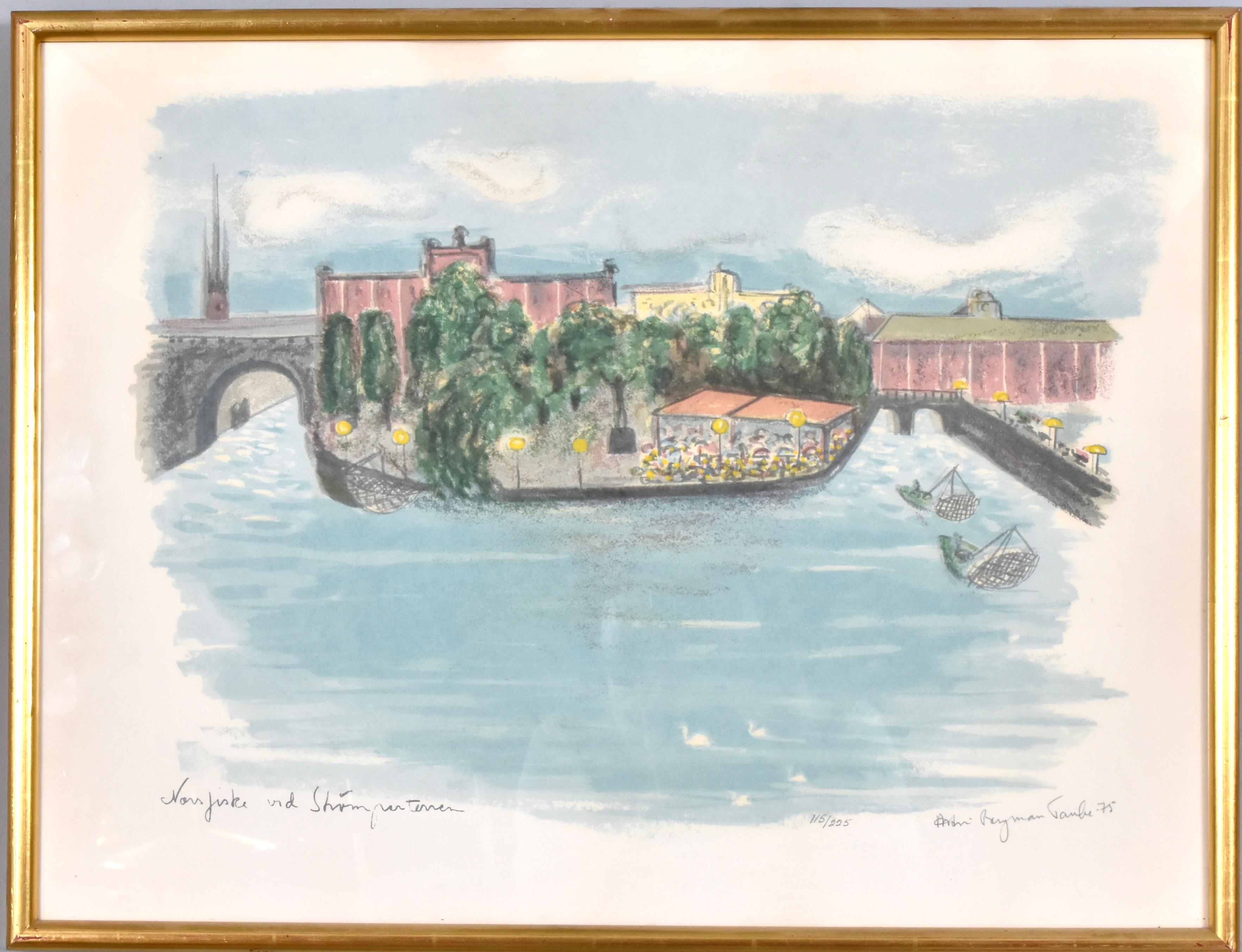ASTRI BERGMAN-TAUBE. Färglitografi.