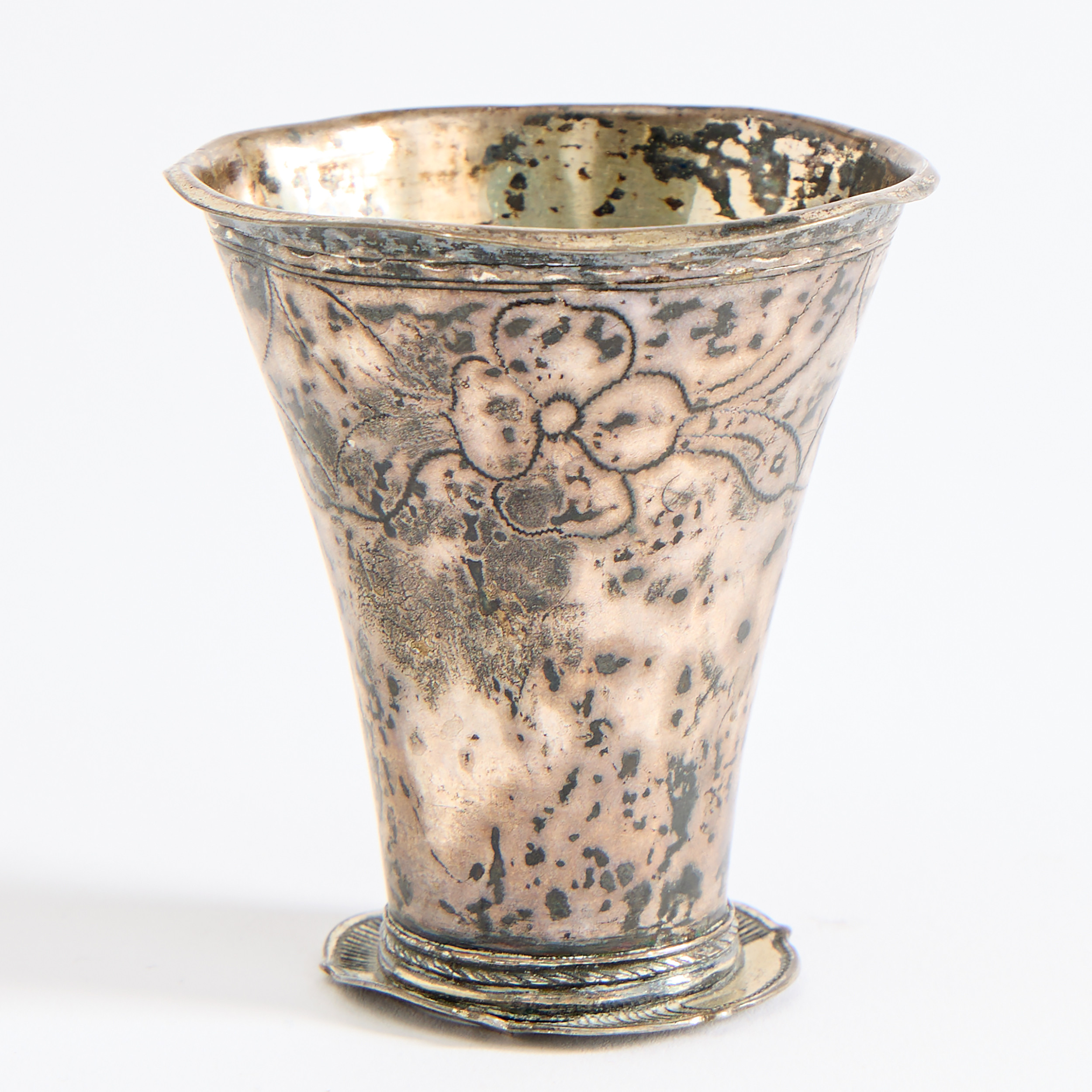 OIDENTIFIERAD MÄSTARE, bägare, silver, stämplad 1794.