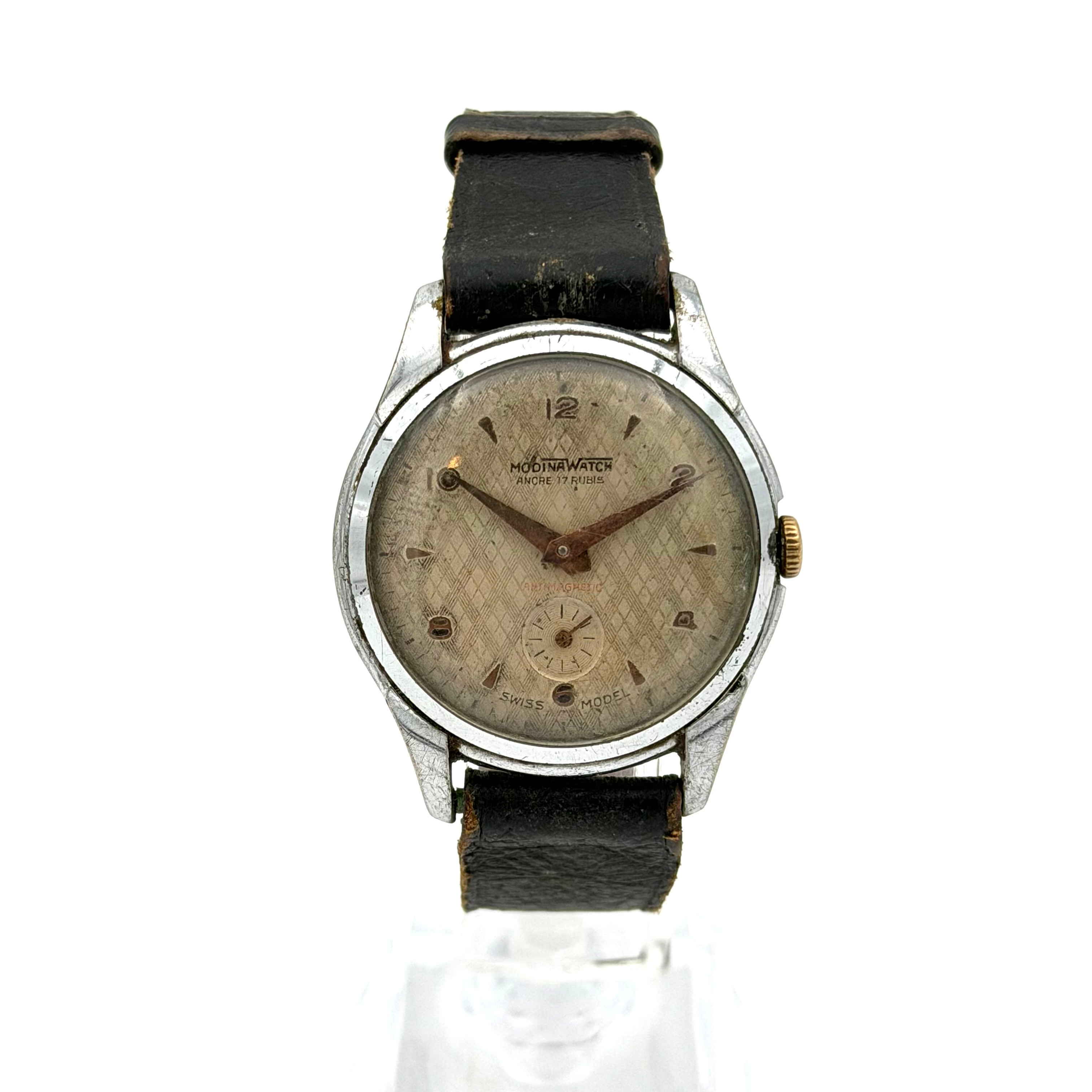 MODINAWATCH, armbandsur, 1950/60-tal, manuell, stål.