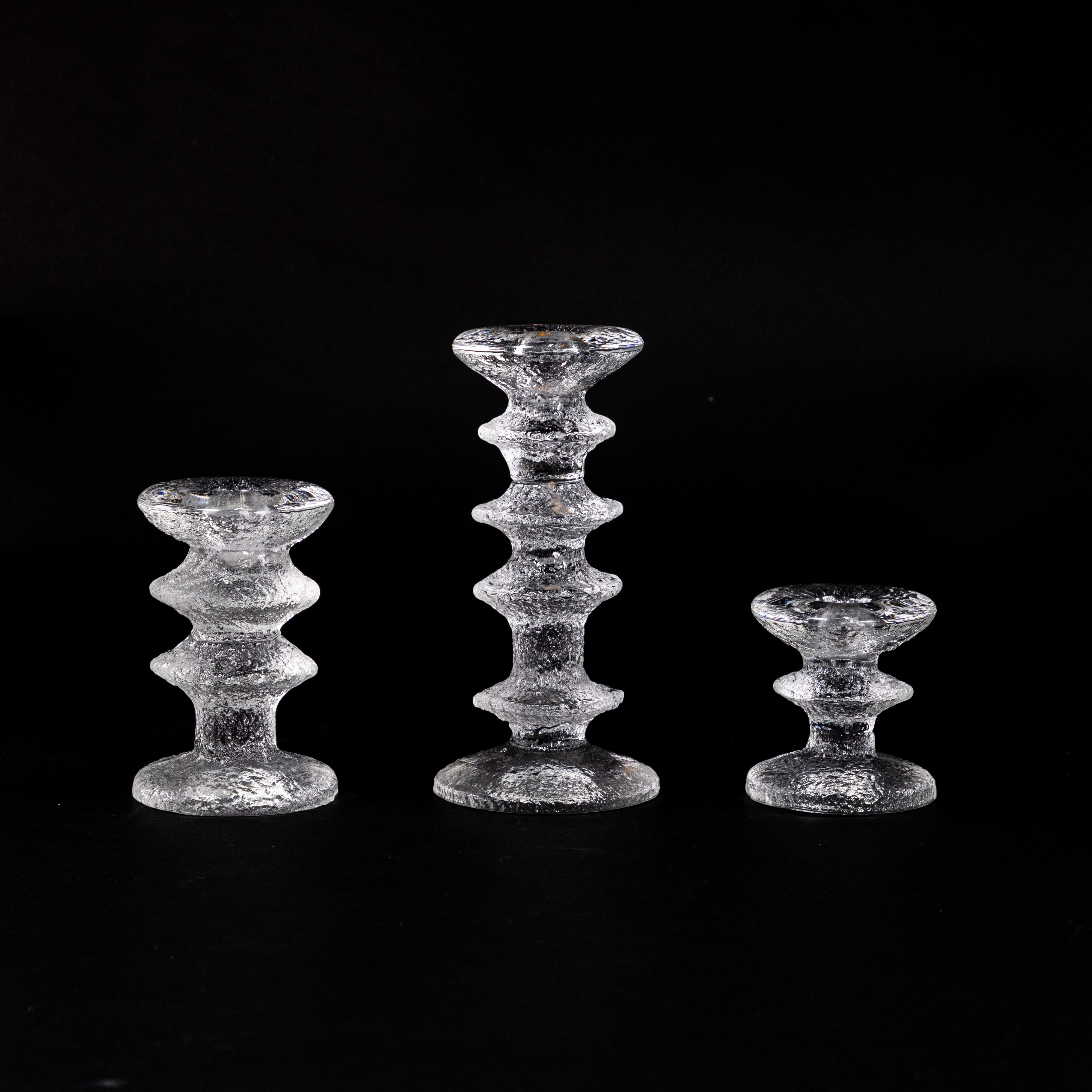 TIMO SARPANEVA. Ljusstakar, 3 st, "Festivo", Iittala.