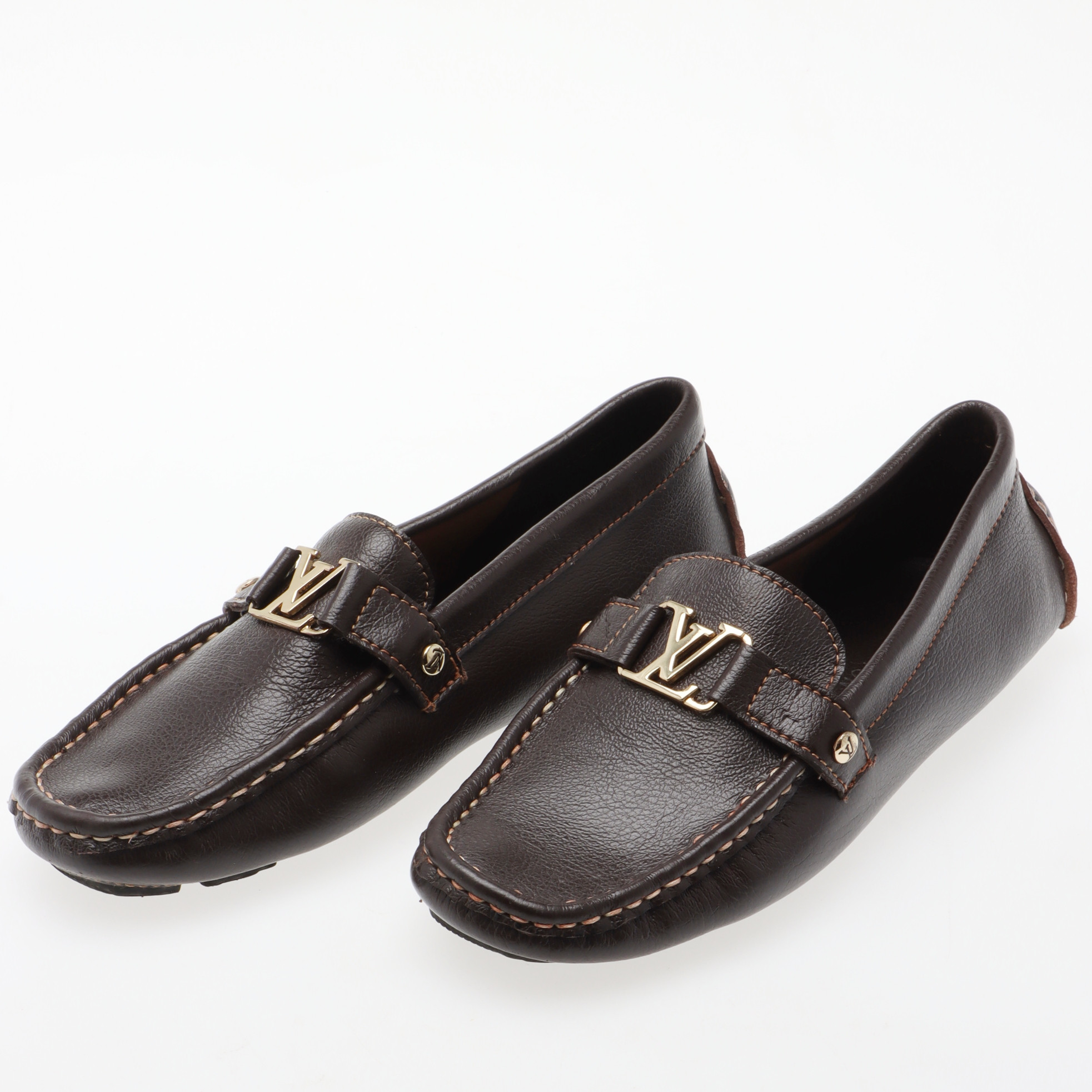 SKOR, ett par, Loafers, skinn, Louis Vuitton.