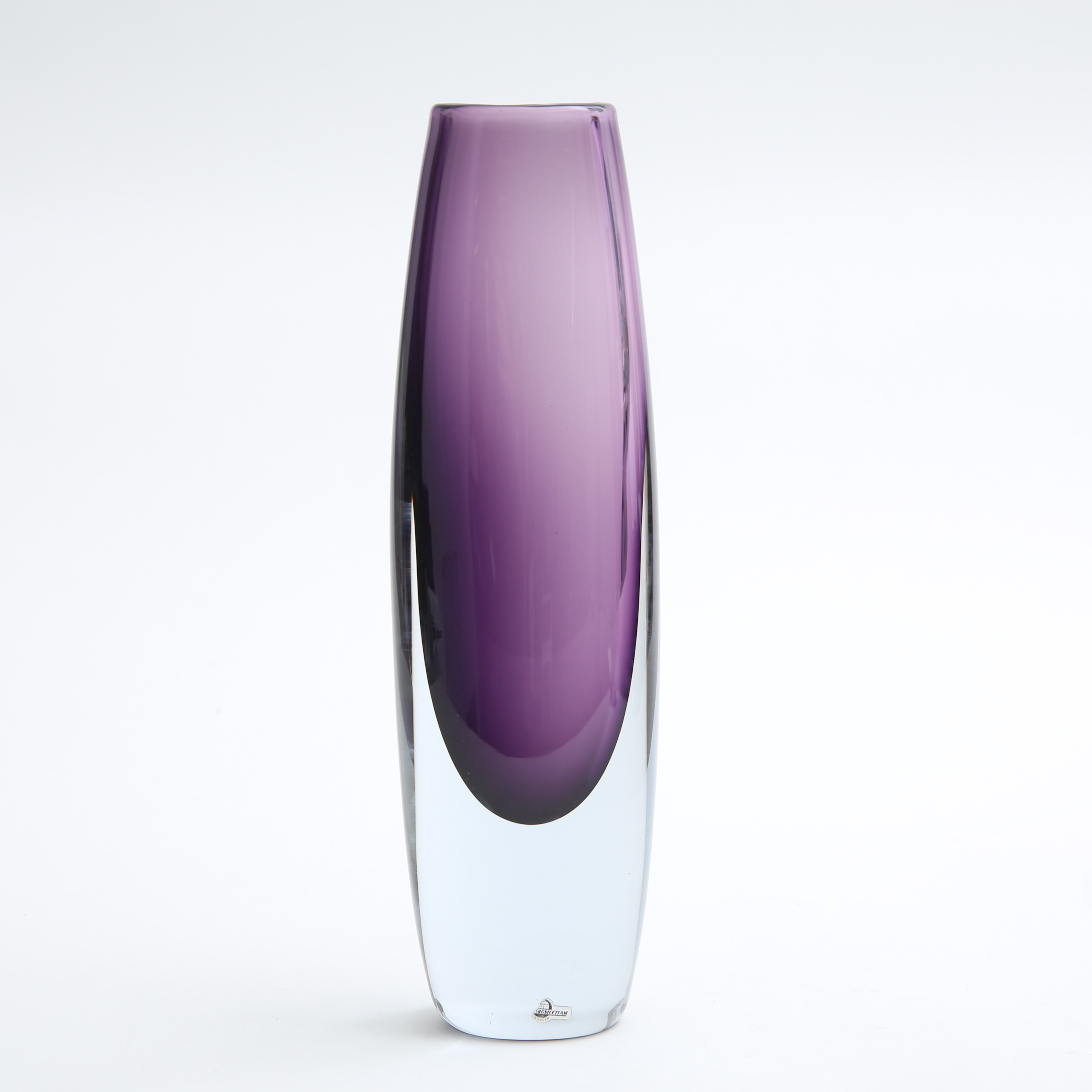 GERDA  STRÖMBERG. Vas, underfångs-glas, Strömbergshyttan.